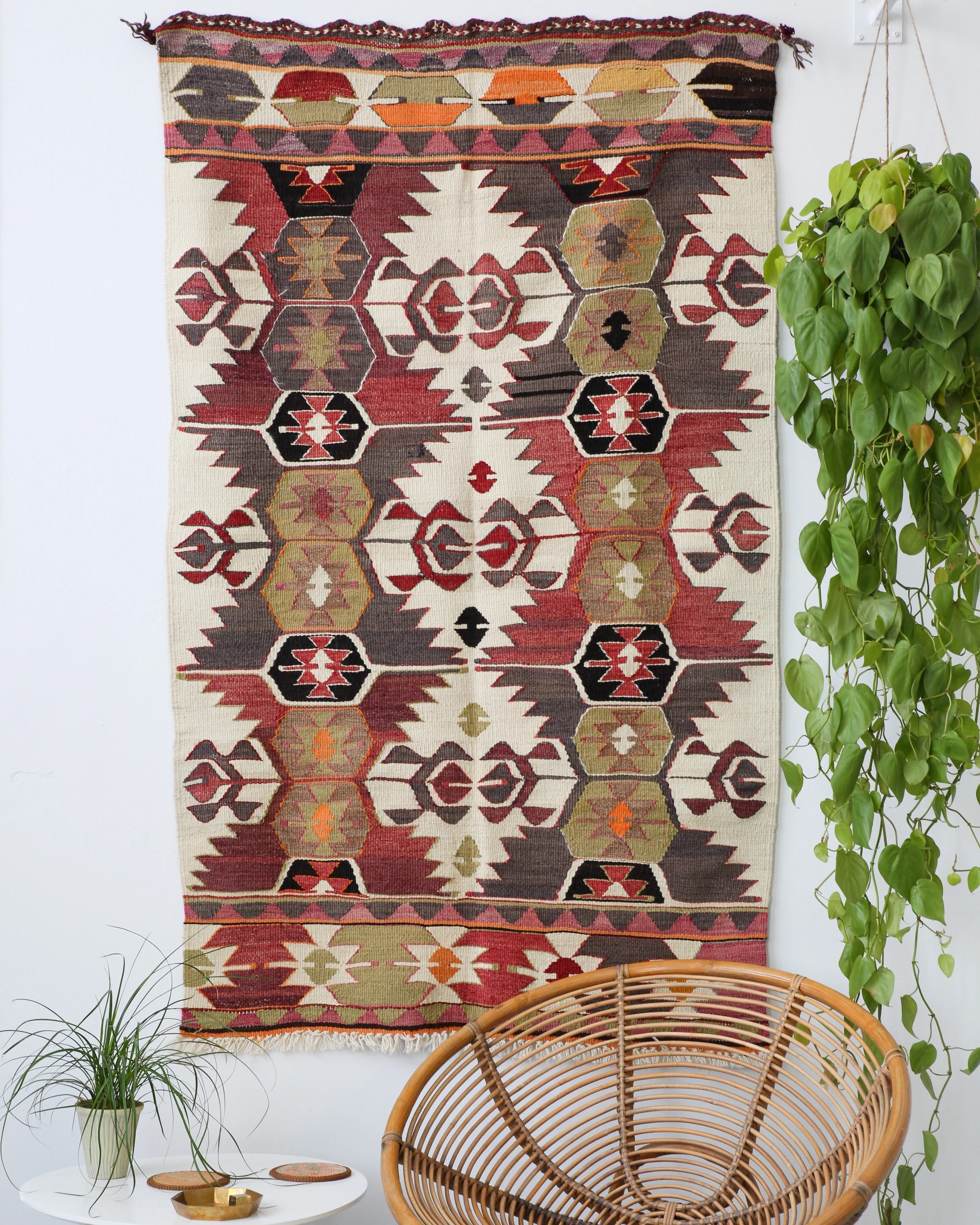 Old Turkish Anatolian Kilim Rug