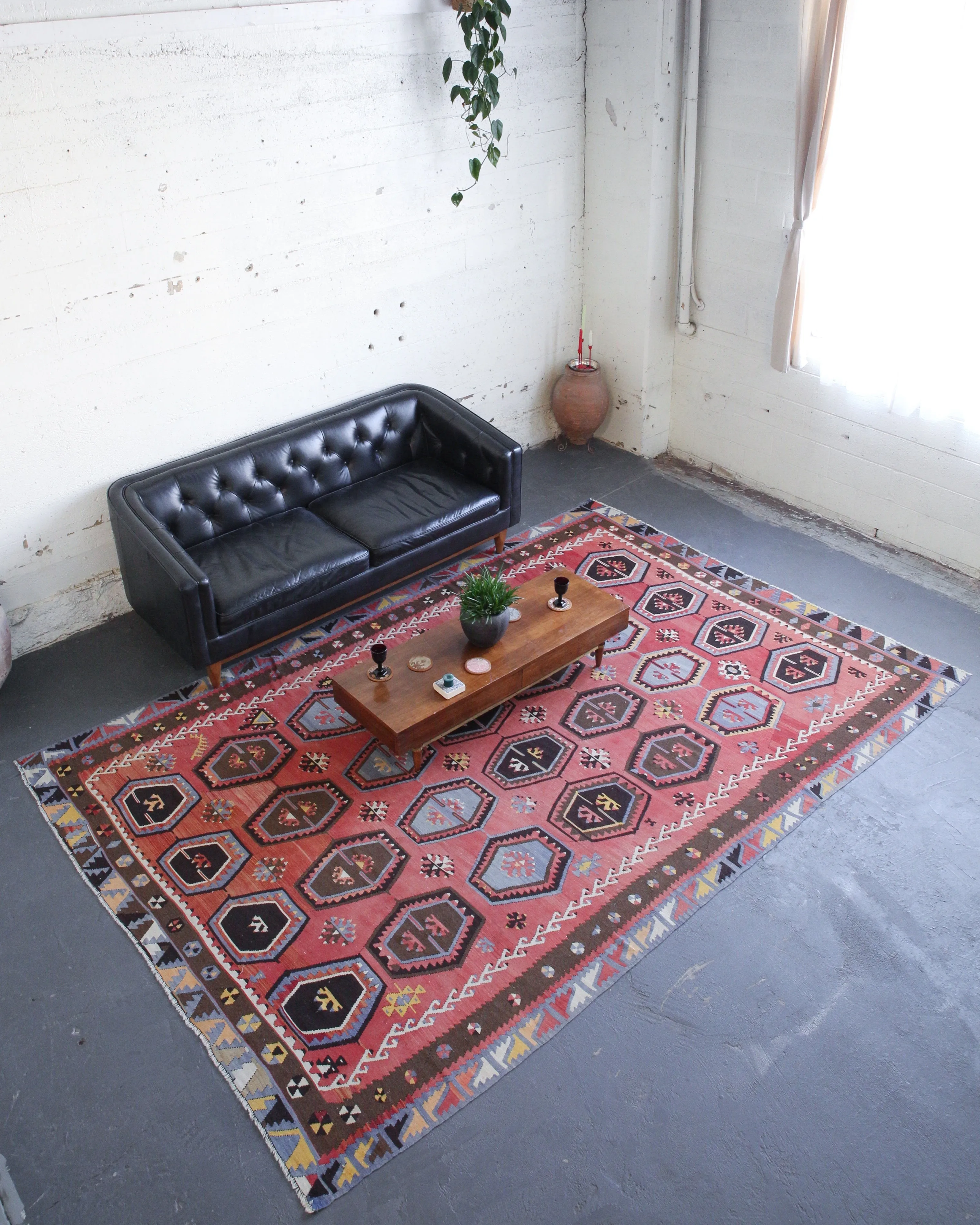 Old Turkish Sivas Sarkisla Kilim Rug