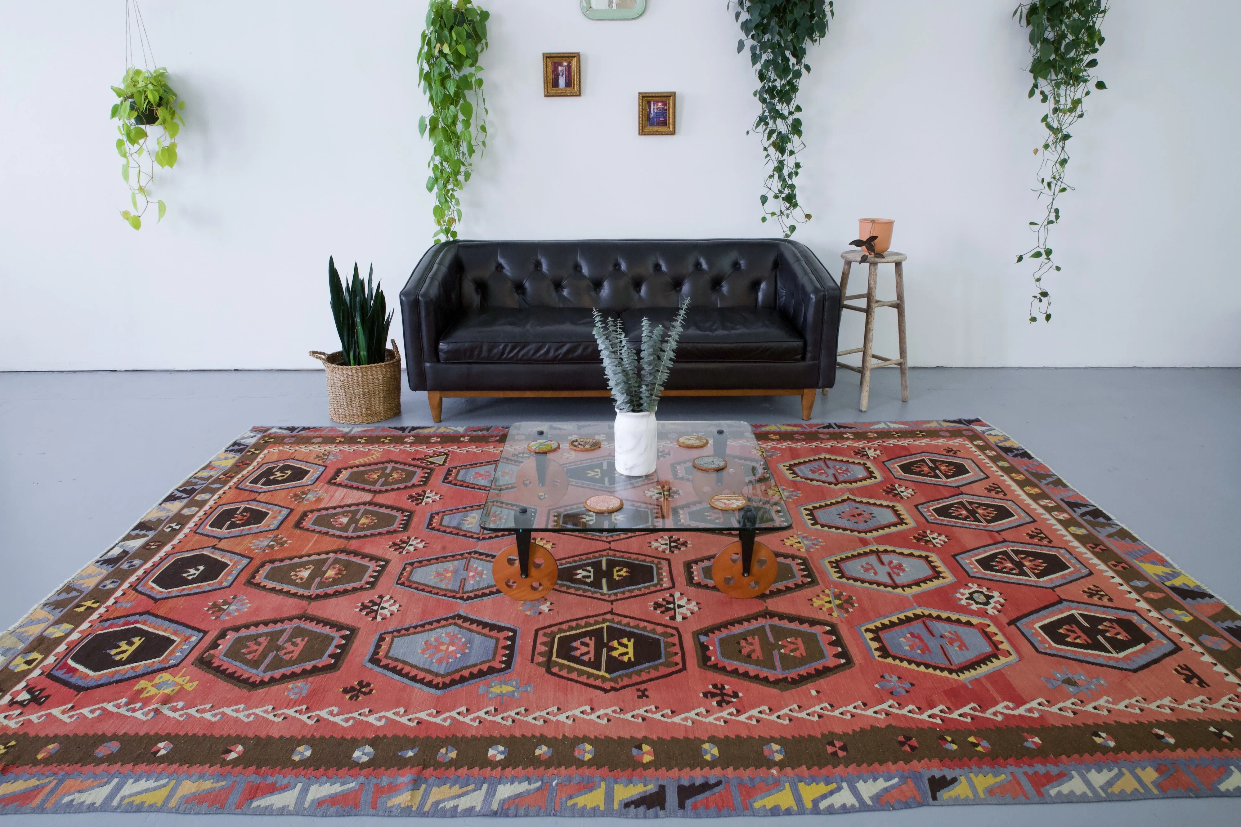 Old Turkish Sivas Sarkisla Kilim Rug