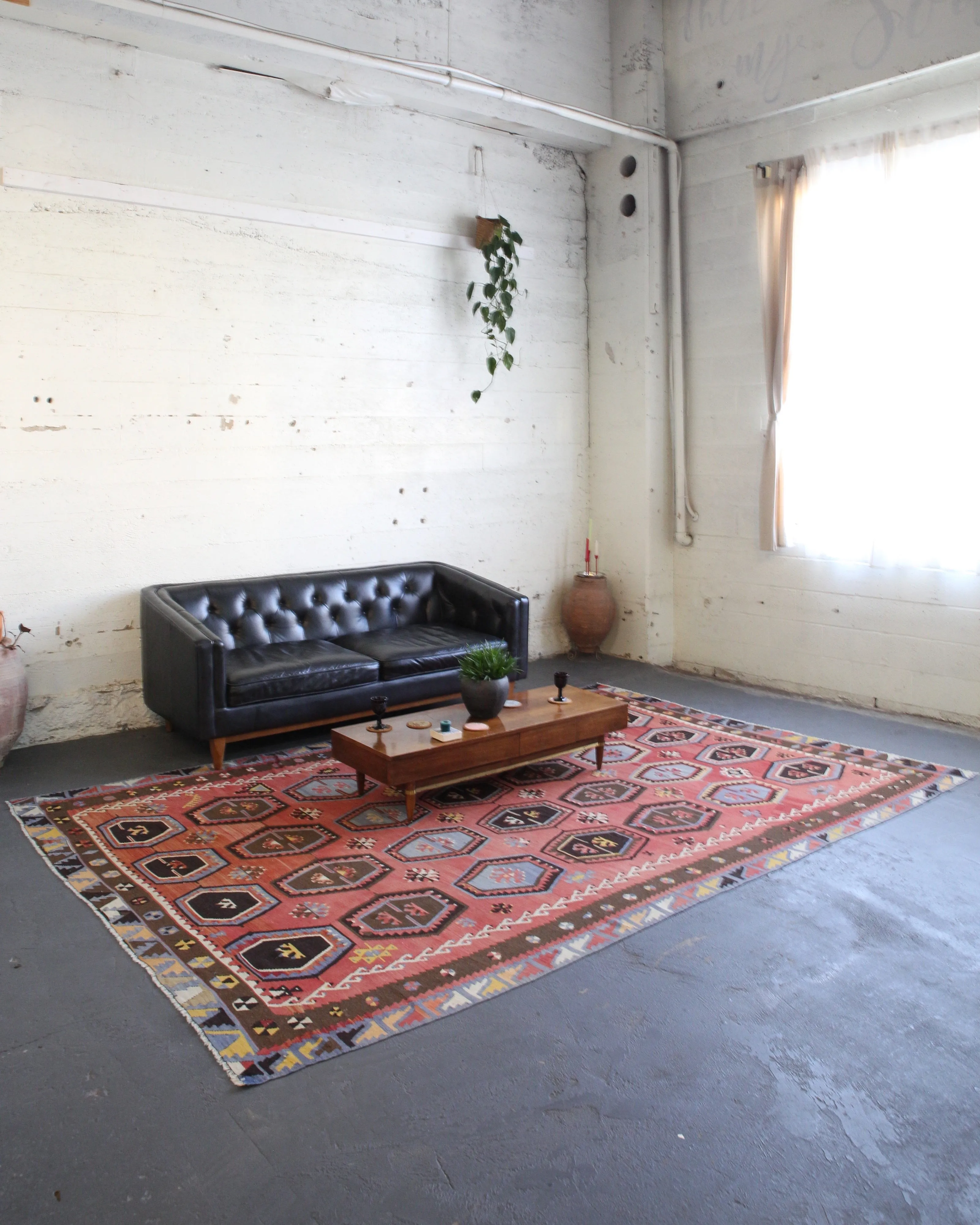 Old Turkish Sivas Sarkisla Kilim Rug