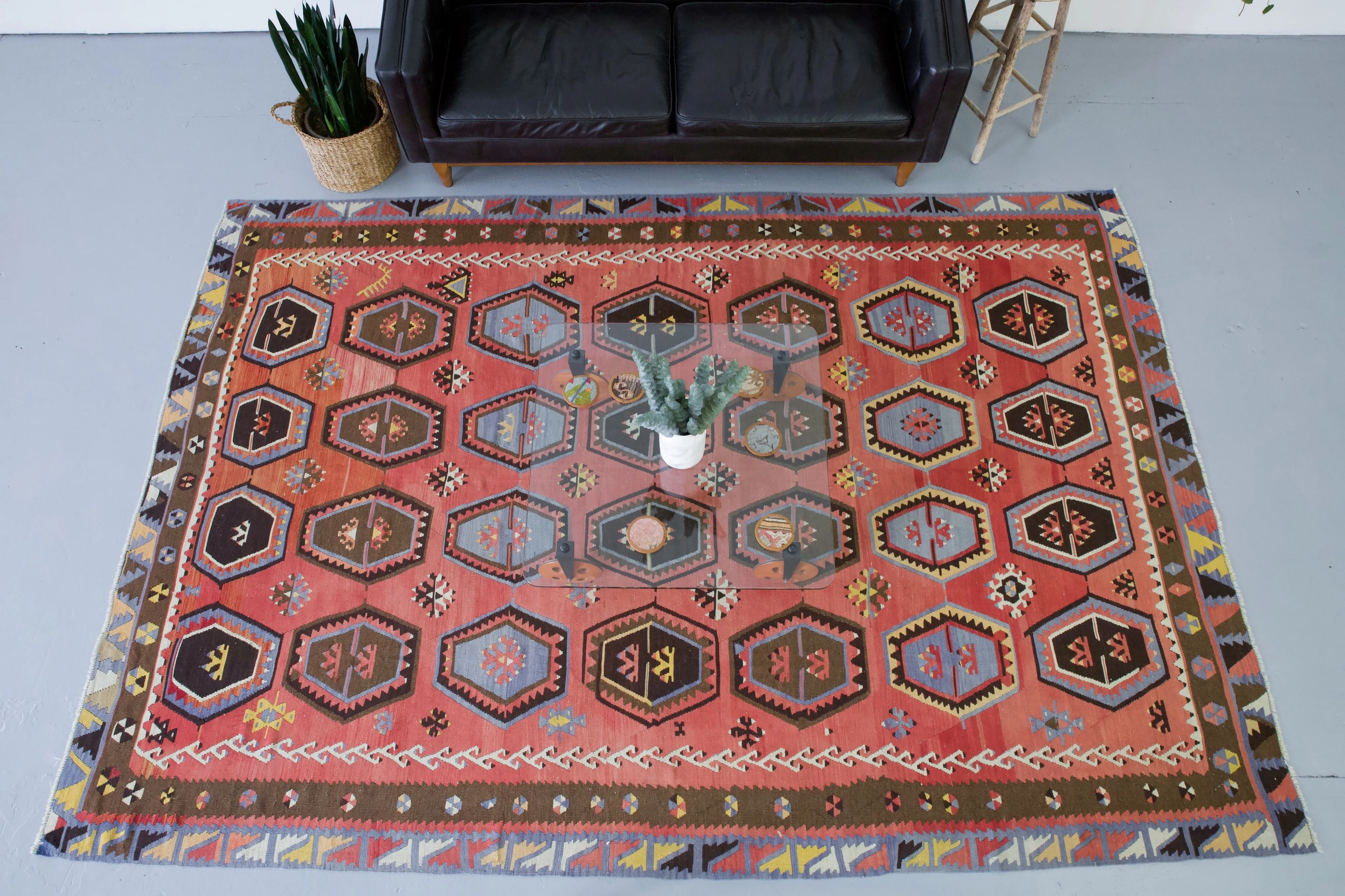 Old Turkish Sivas Sarkisla Kilim Rug