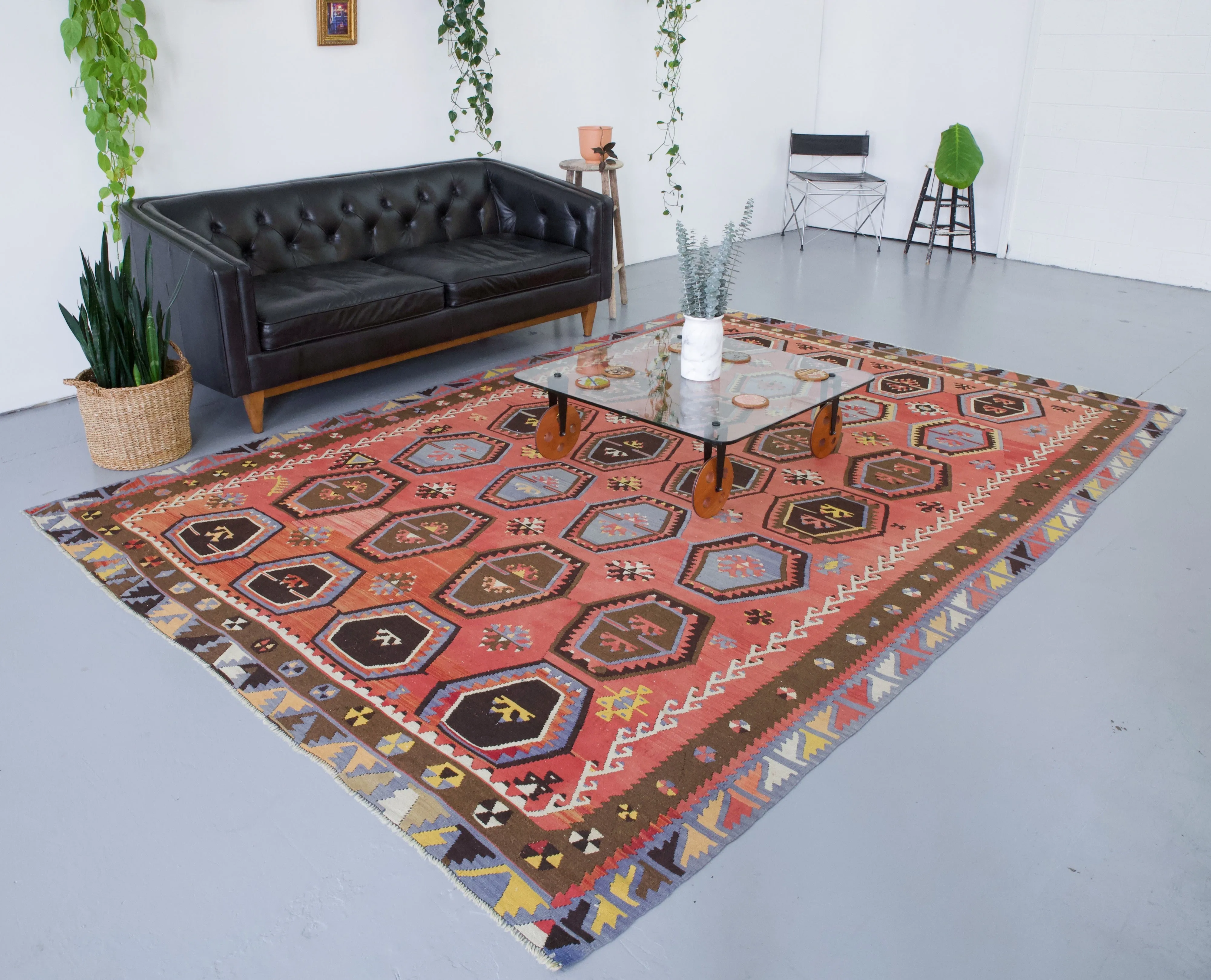 Old Turkish Sivas Sarkisla Kilim Rug