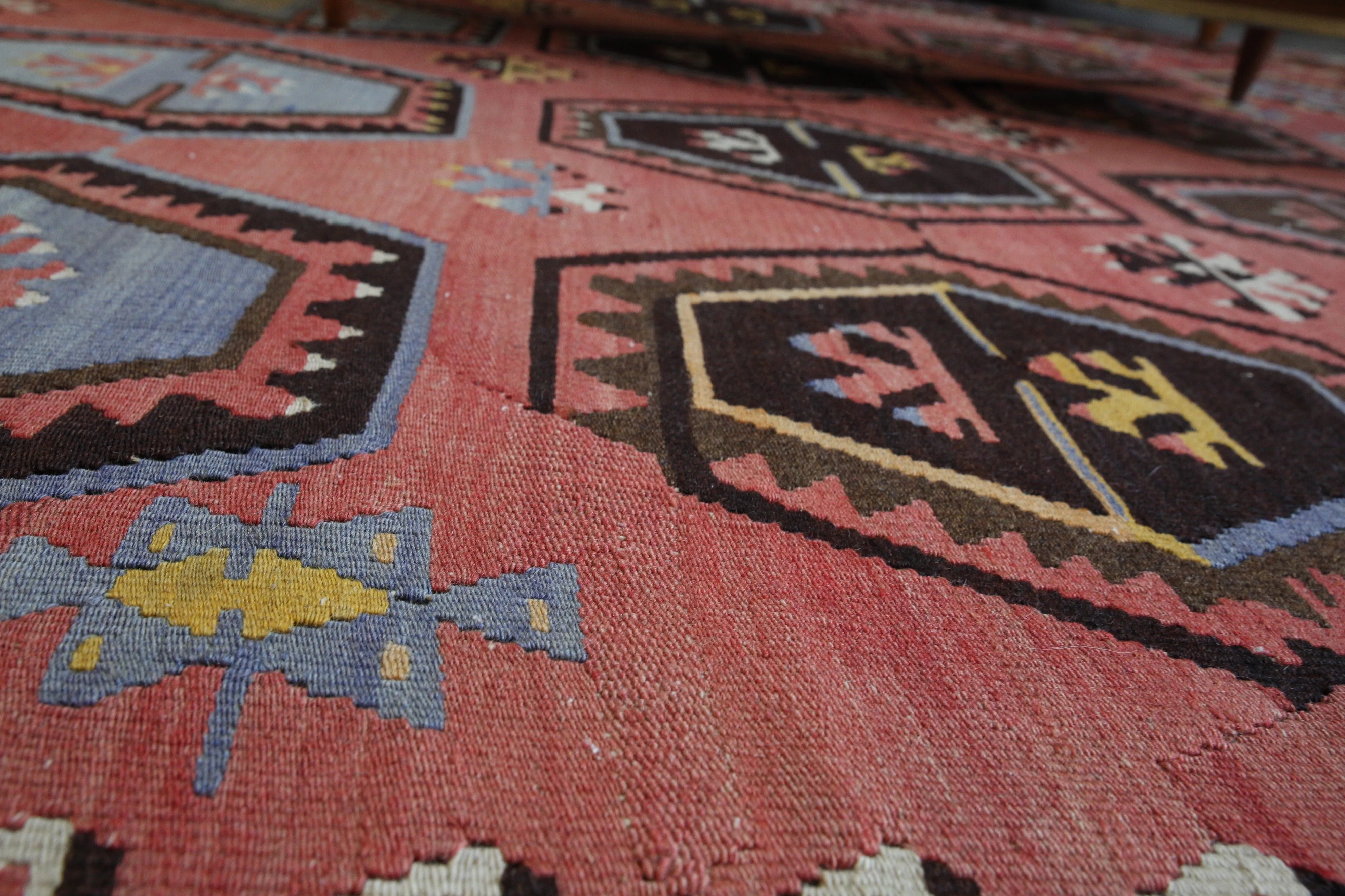 Old Turkish Sivas Sarkisla Kilim Rug