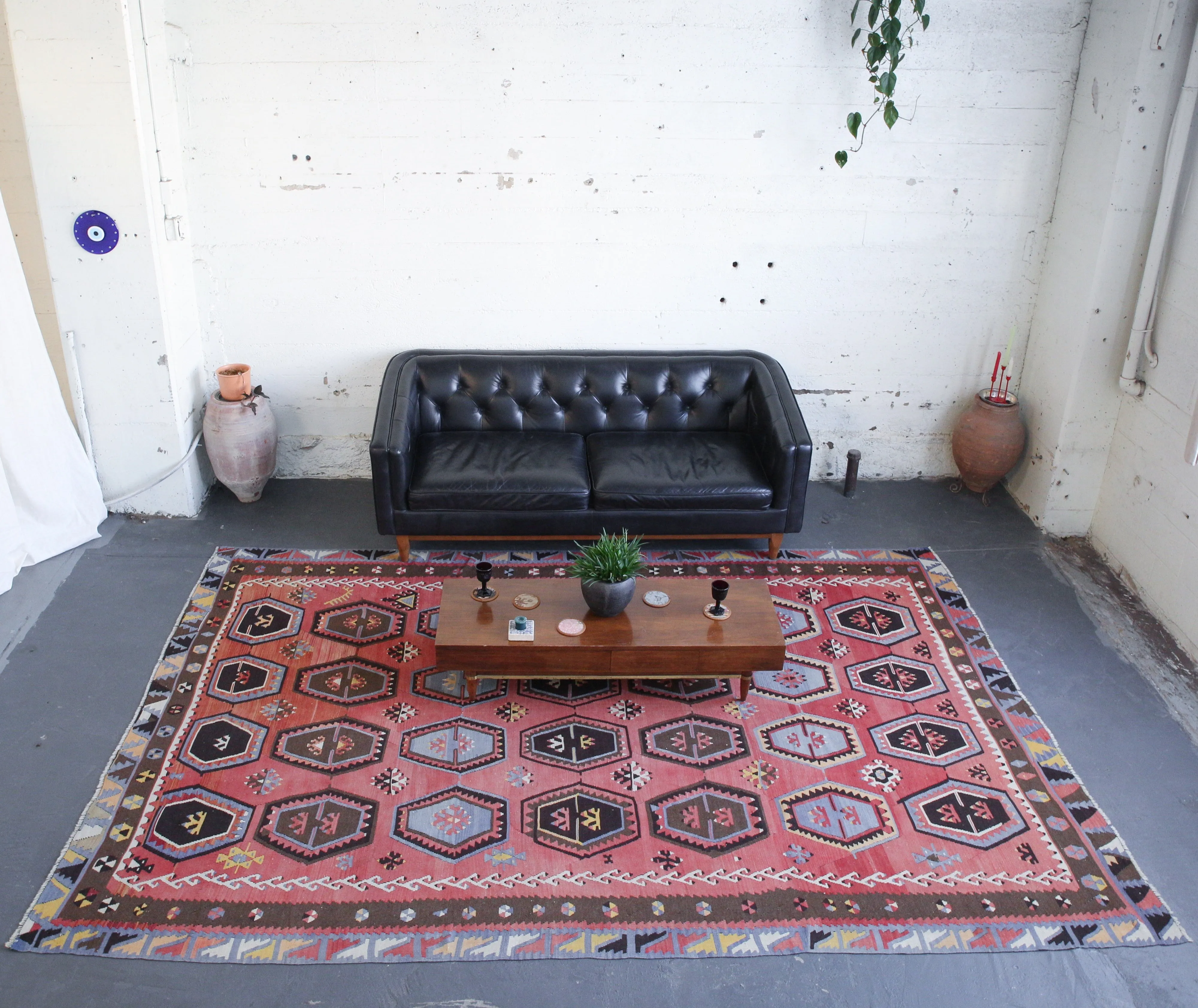 Old Turkish Sivas Sarkisla Kilim Rug