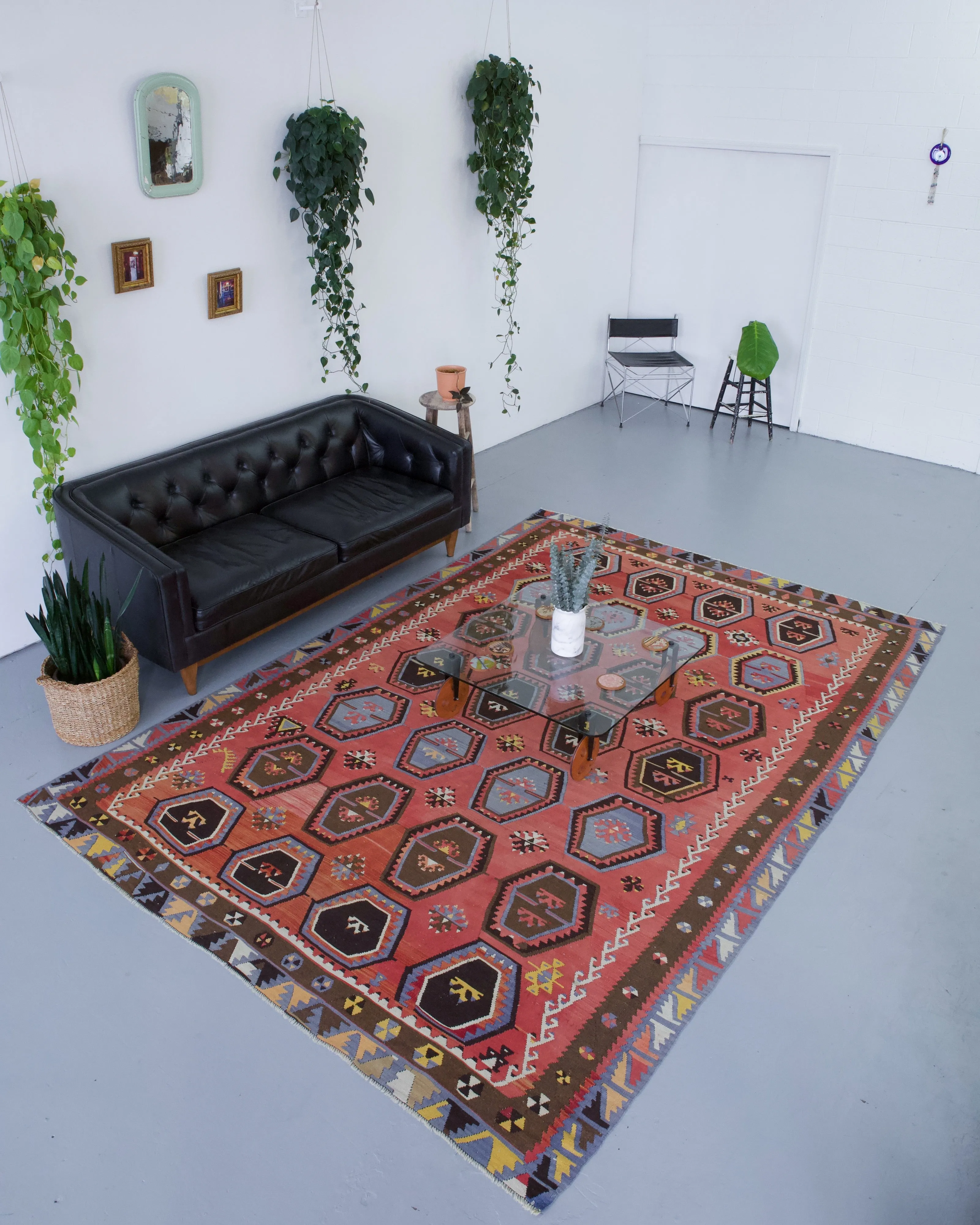 Old Turkish Sivas Sarkisla Kilim Rug