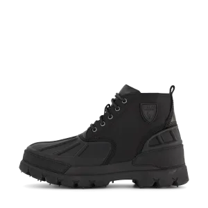 Oslo Low Oxford & Leather Boot Black