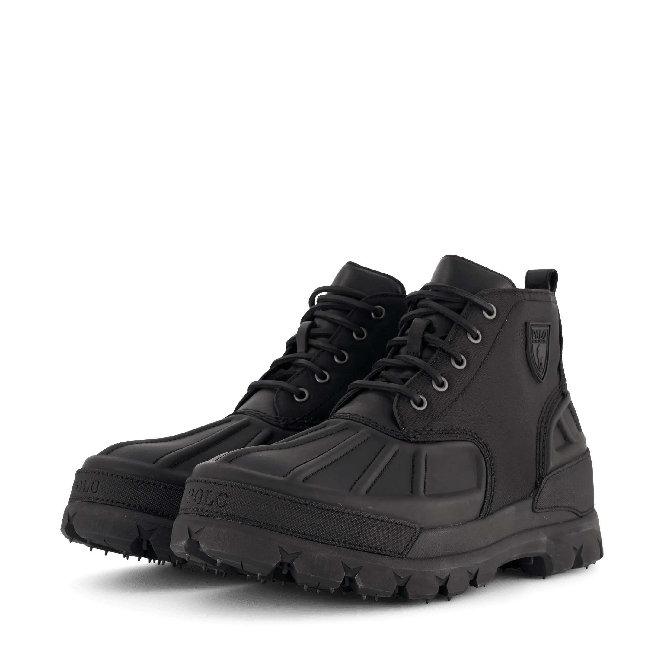Oslo Low Oxford & Leather Boot Black