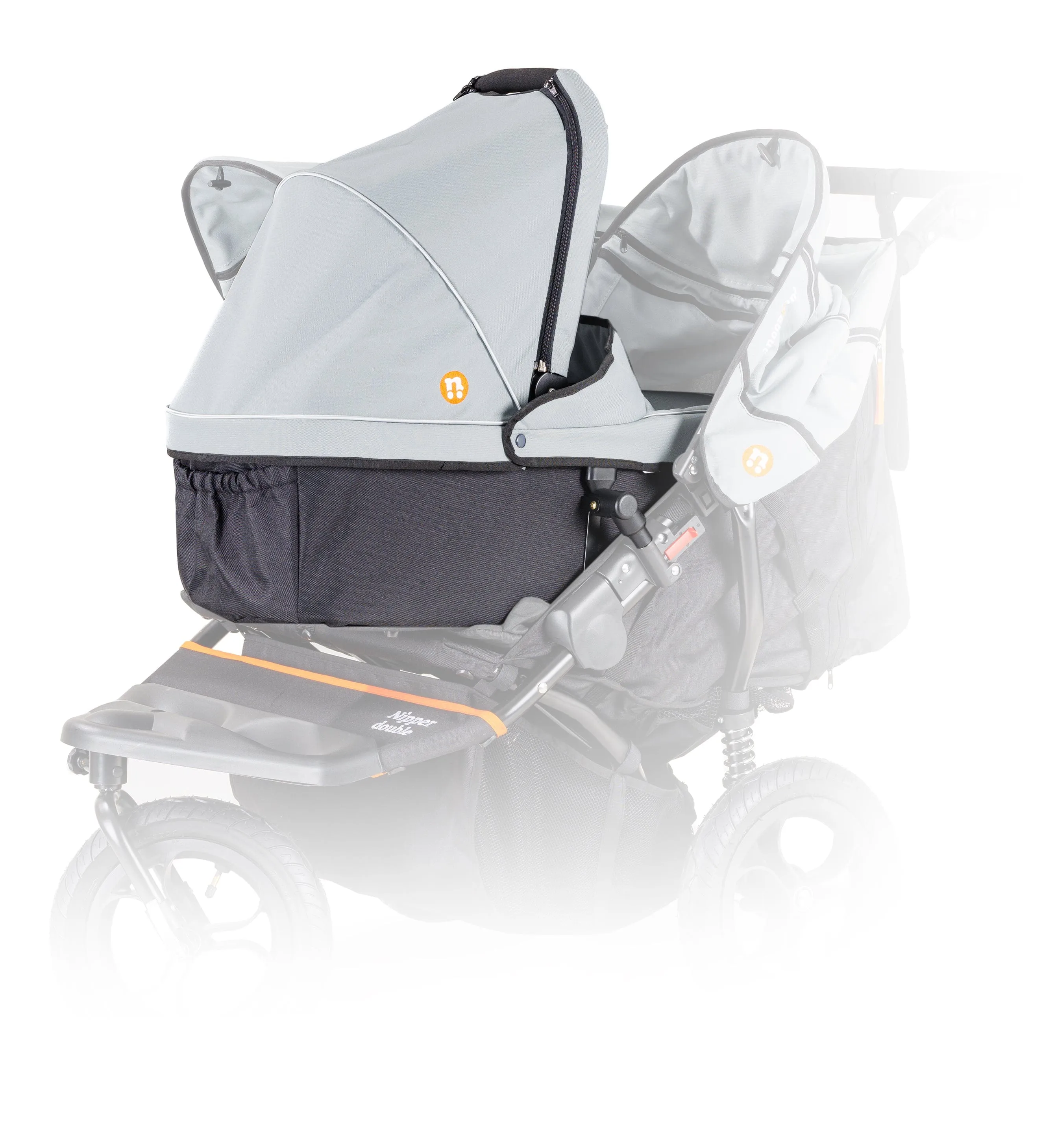 Out n About Nipper Double Duo Starter Kit in Rock Salt Grey