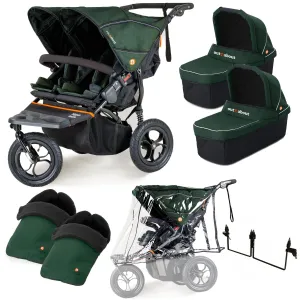 Out n About Nipper Double Twin Essentials Bundle in Sycamore Green
