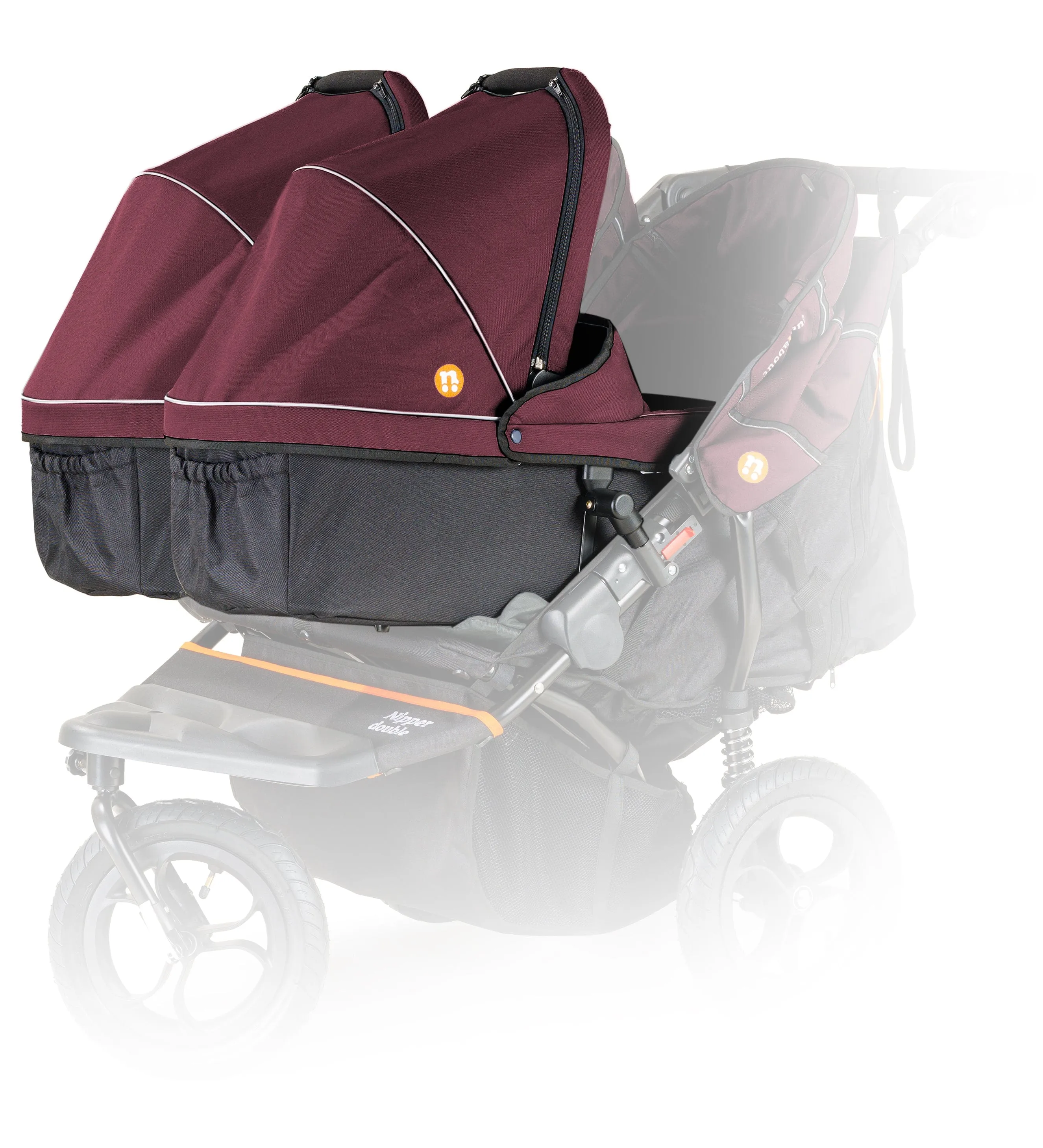 Out n About Nipper Double Twin Starter Bundle in Brambleberry Red