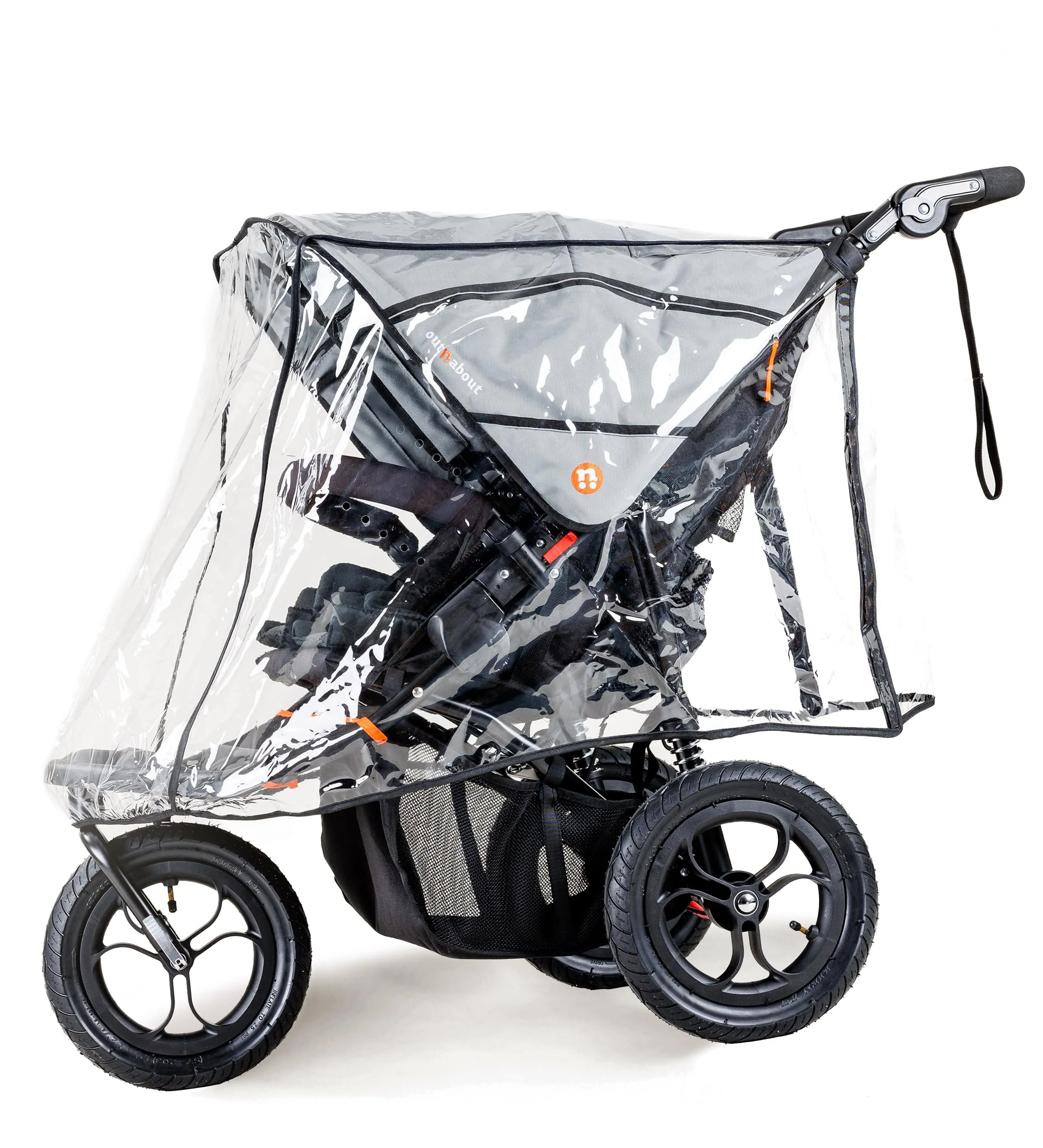 Out n About Nipper Double Twin Starter Bundle in Rock Salt Grey