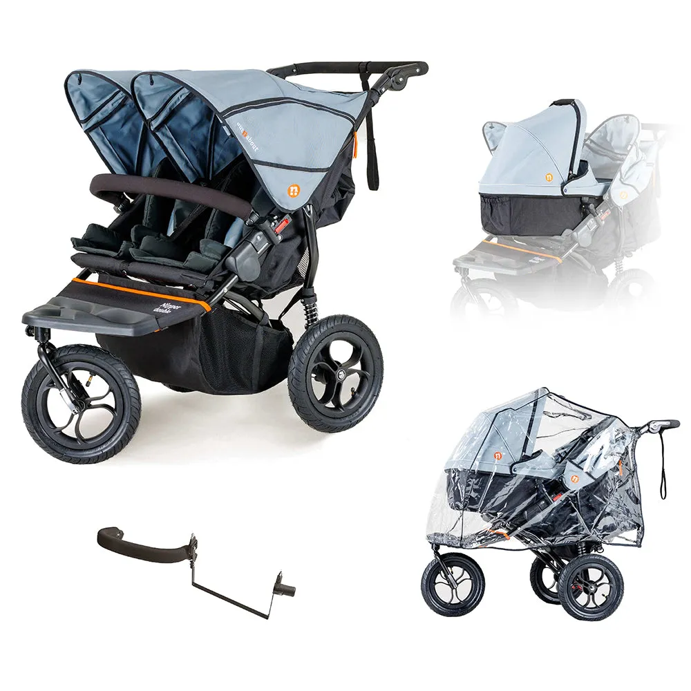 Out n About Nipper Double V5 Newborn And Toddler Starter Bundle