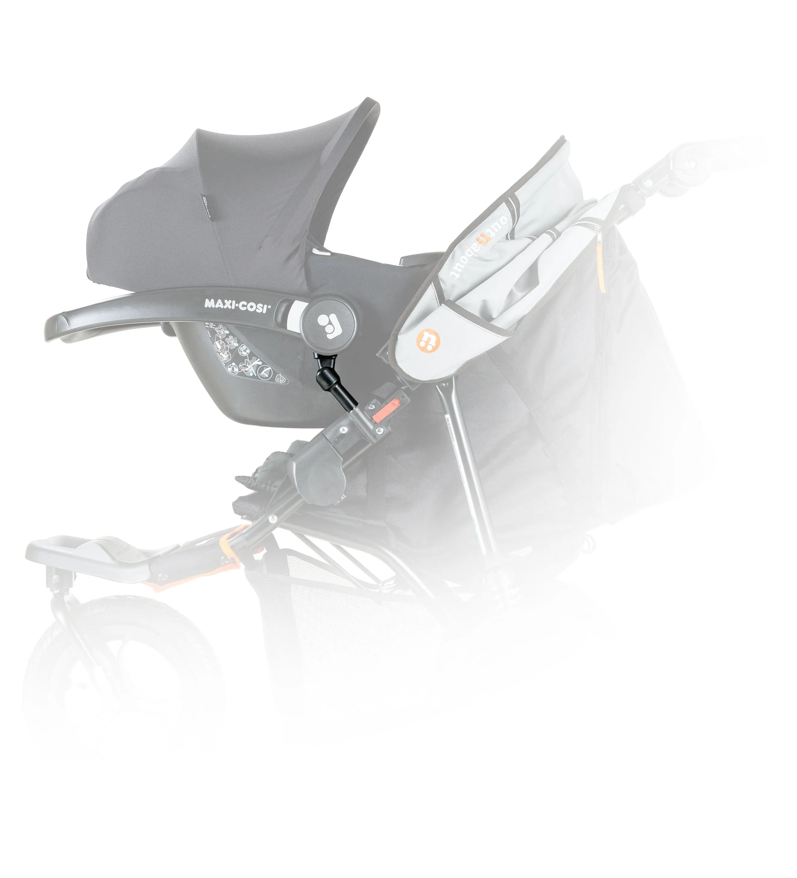 Out n About Nipper Single Maxi-Cosi Starter Bundle in Rock Salt Grey