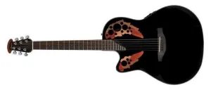 Ovation Celebrity Elite Series Acoustic Electric Guitar Left Handed Black CE44L-5