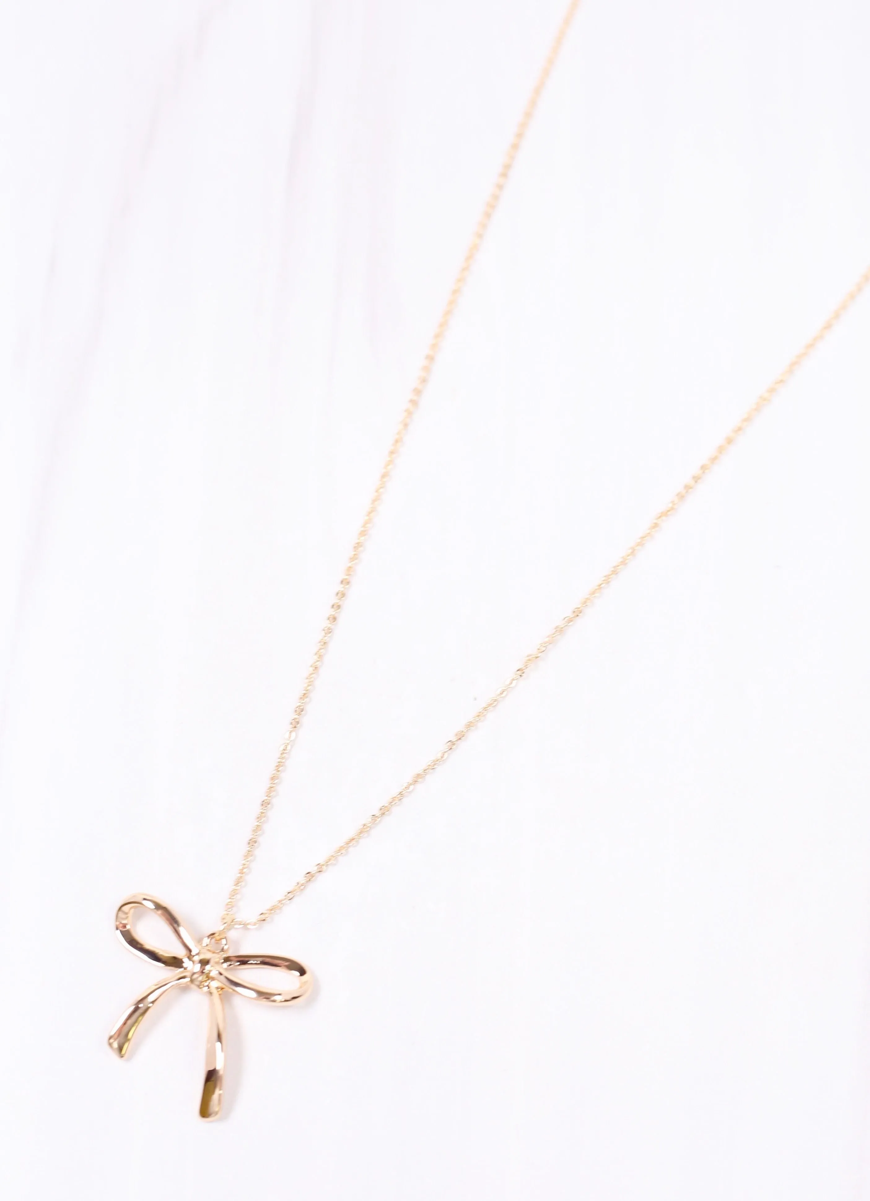 Phillips Bow Necklace GOLD