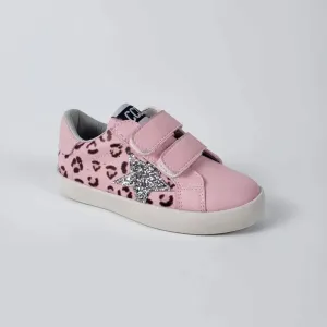 Pink Leopard Star Sneakers