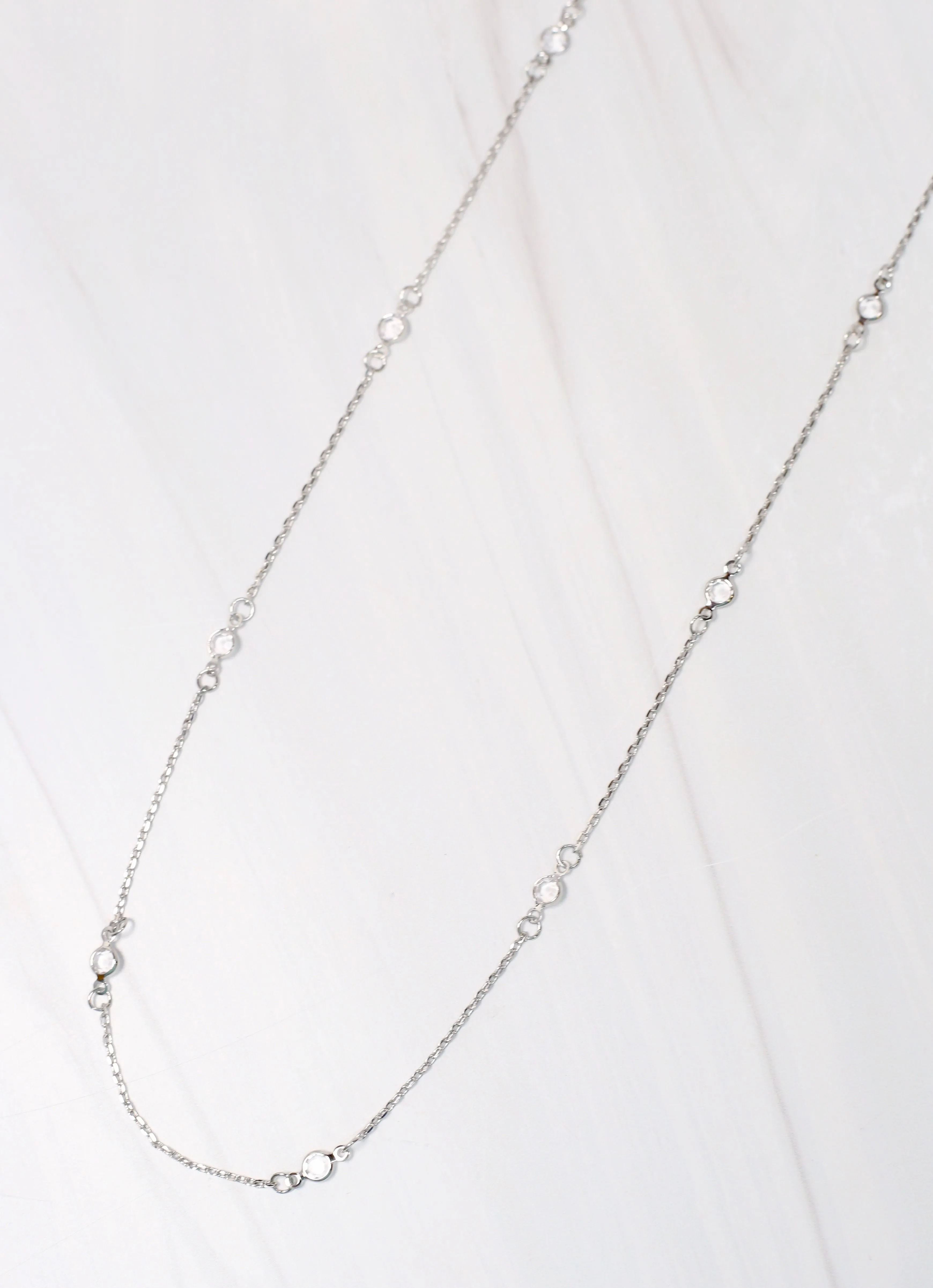Poulin Long Necklace SILVER