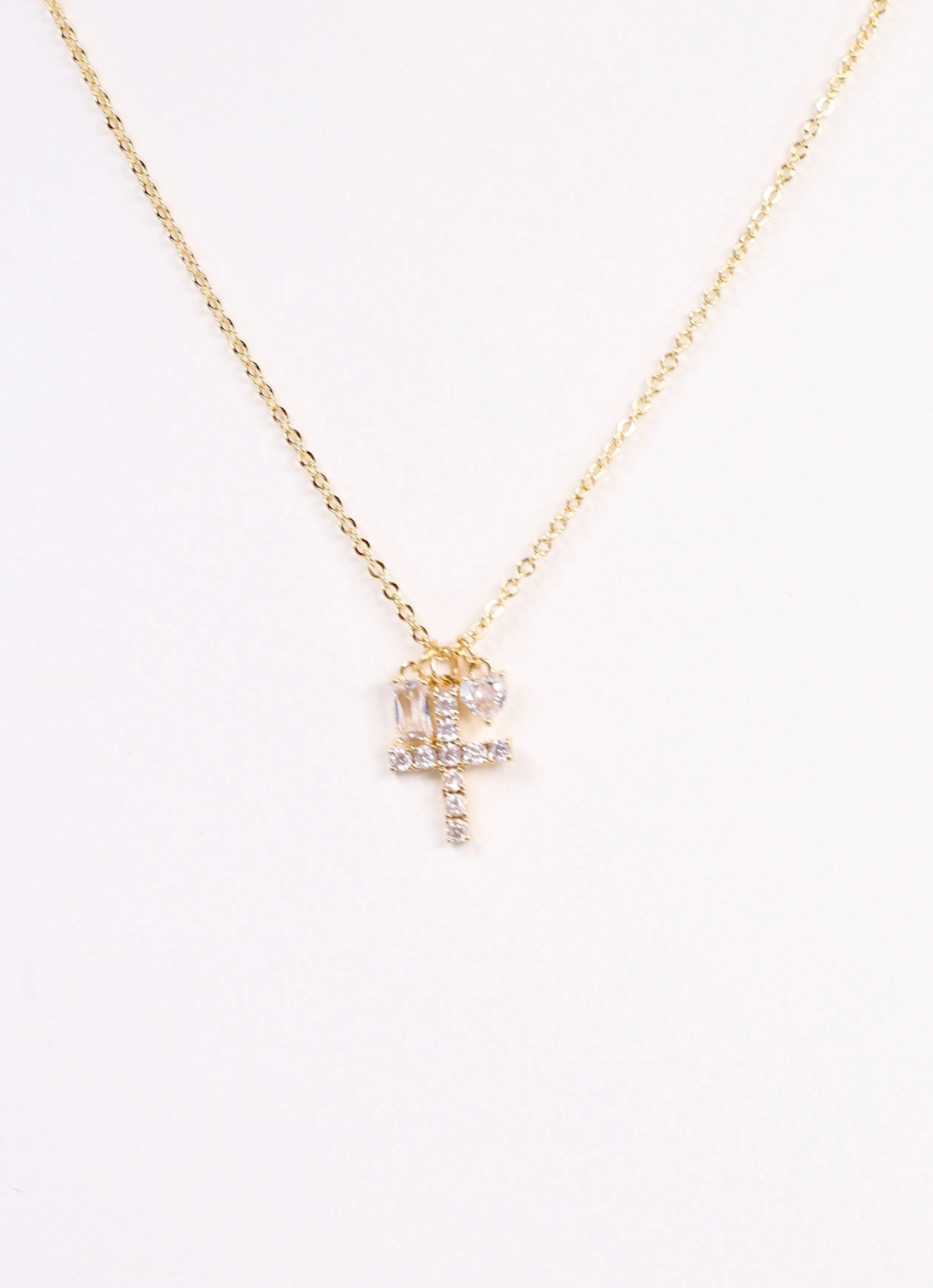 Povinelli CZ Charms Necklace GOLD