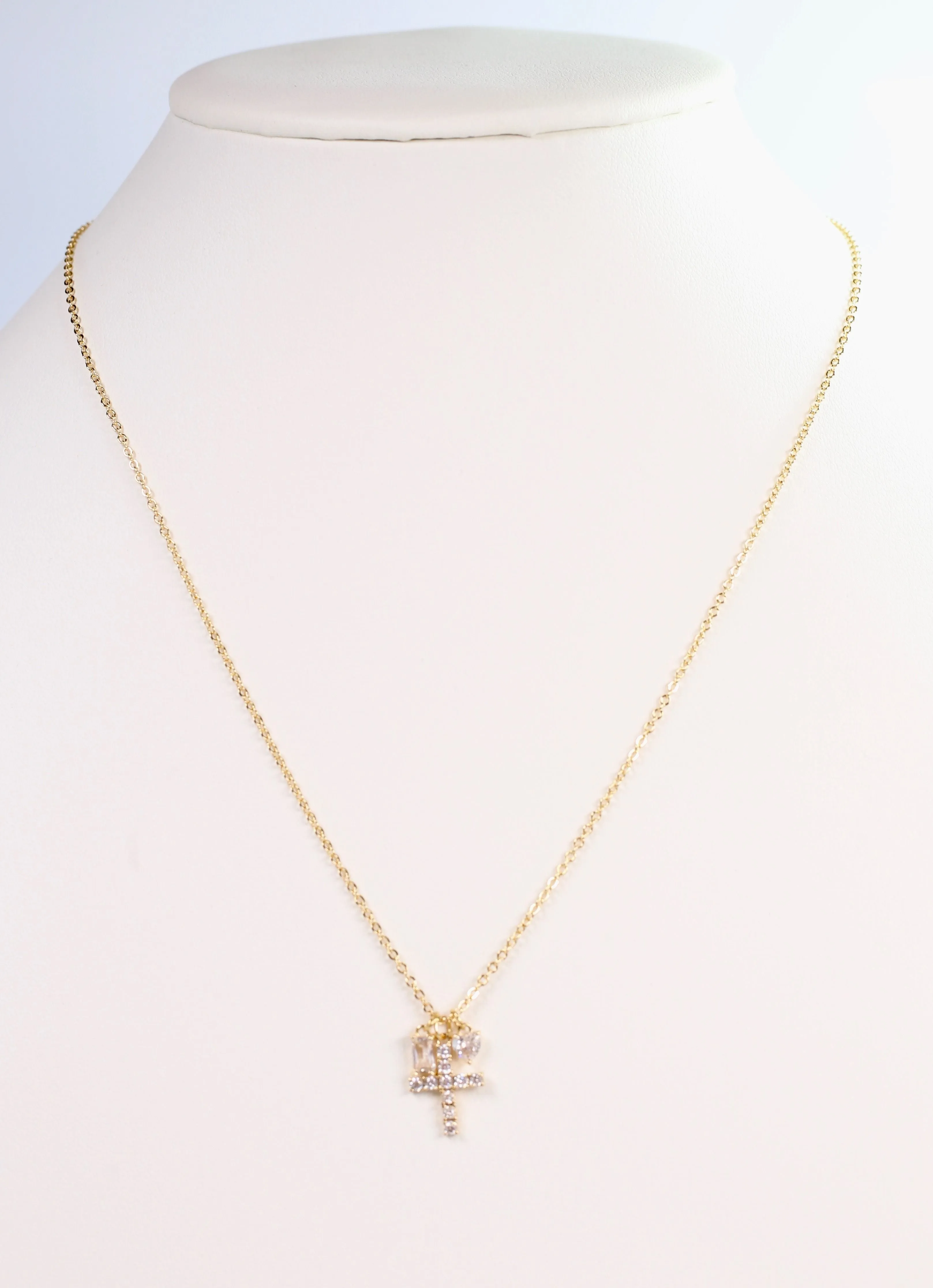 Povinelli CZ Charms Necklace GOLD