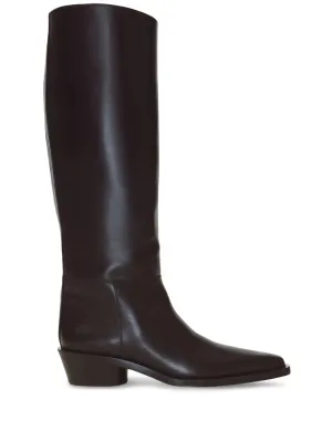 Proenza Schouler Bronco leather tall boots
