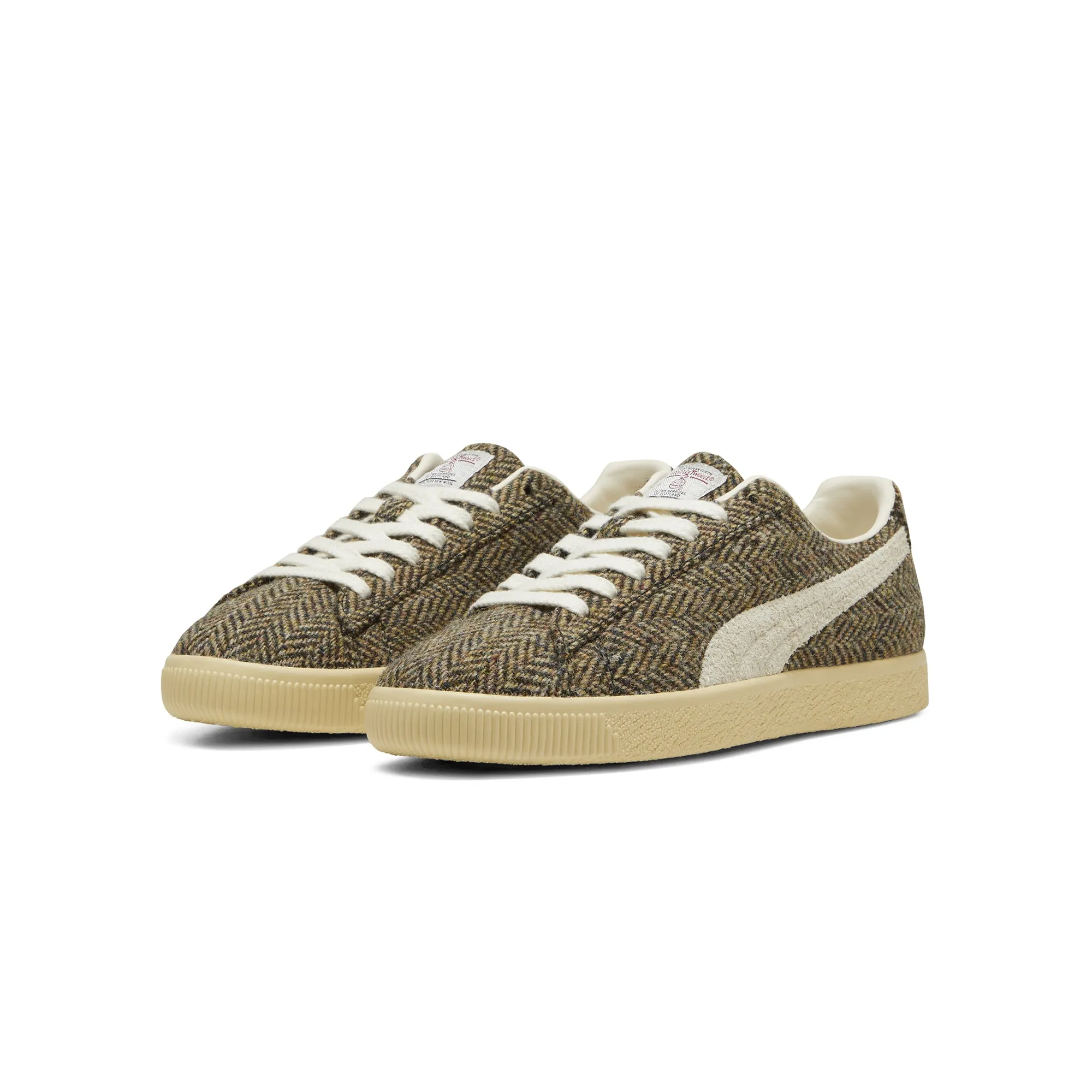 Puma Mens Clyde Harris Tweed Shoes