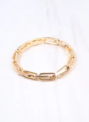 Rabson Link Stretch Bracelet Gold