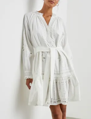 RAILS SAYLOR L/S EYELET DRESS