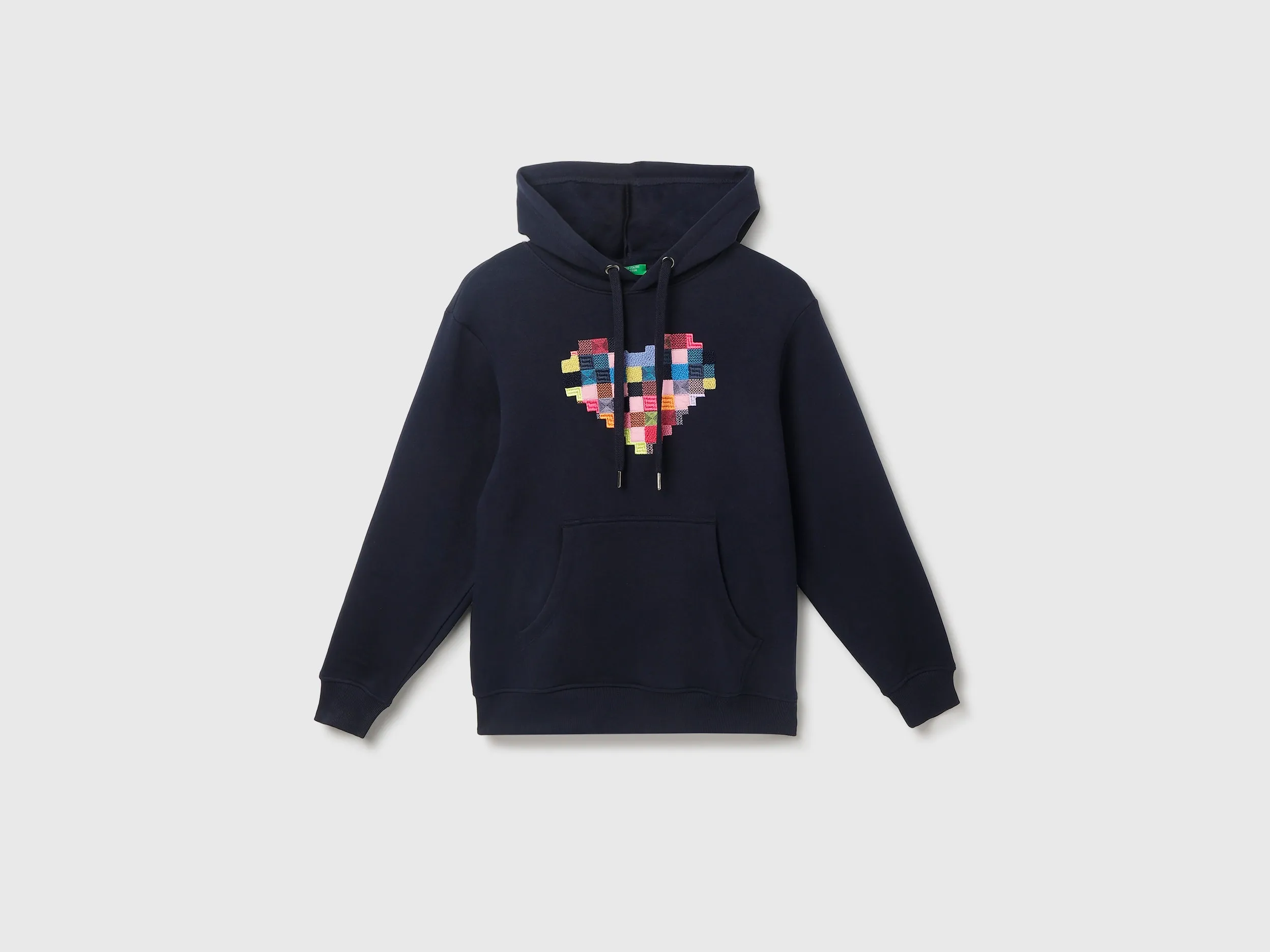 Regular Fit Hooded Embroidered Sweatshirt