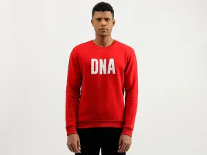 Regular Fit Round Neck Printed Sweatshirt