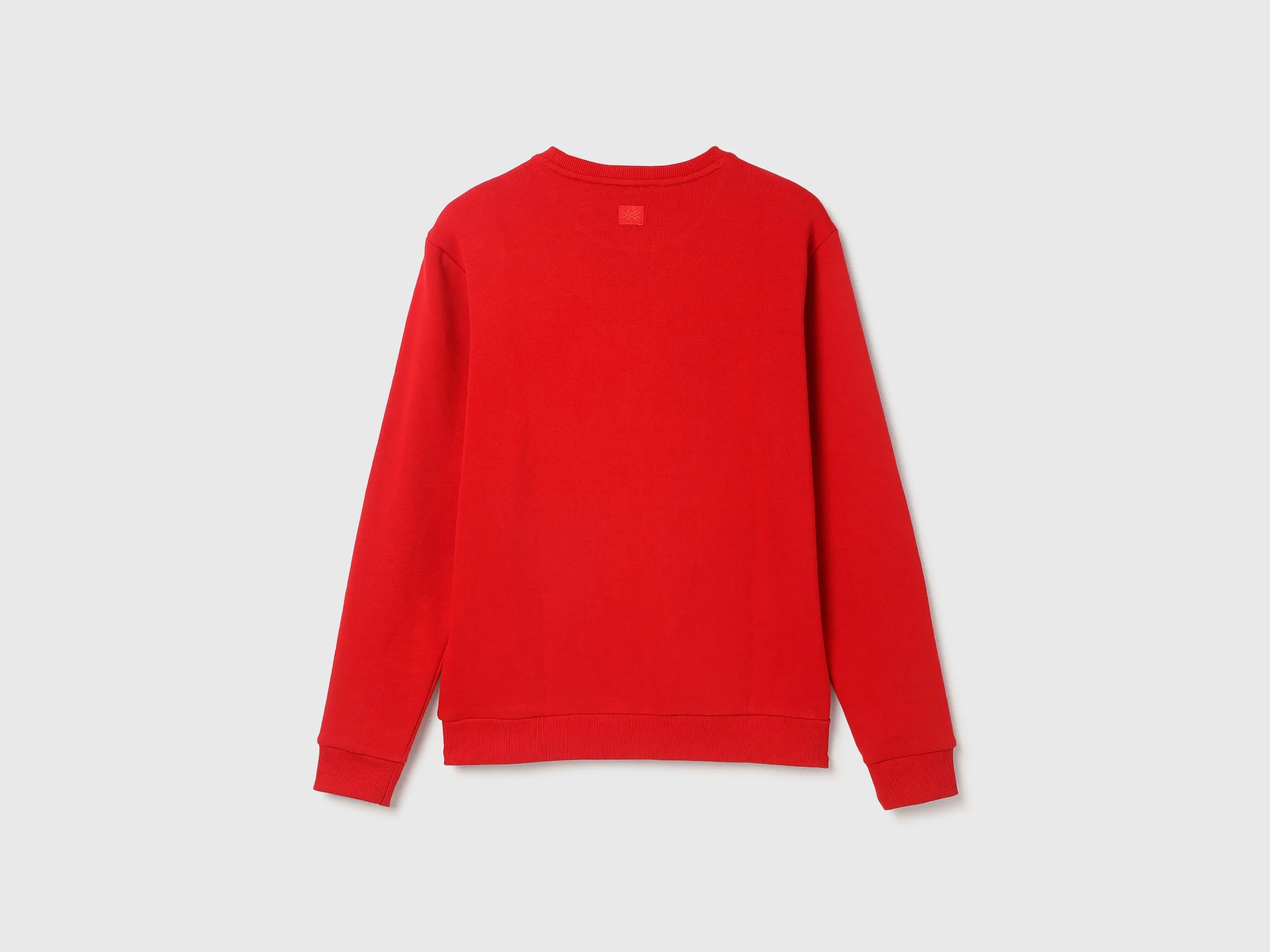 Regular Fit Round Neck Printed Sweatshirt