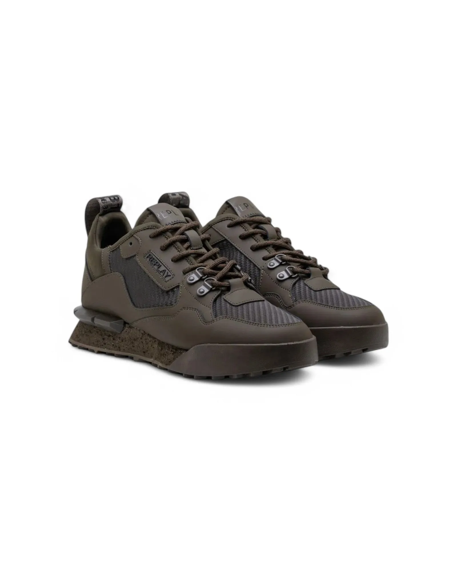 Replay Field Speed Carbon Mil Green Sneaker
