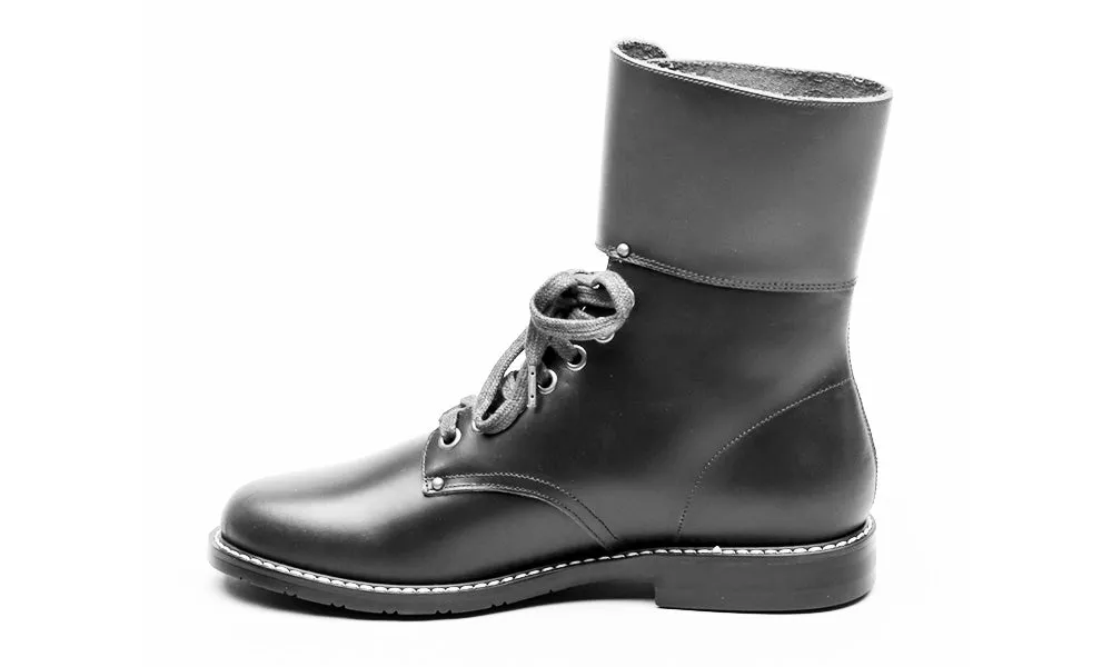 Rosie Vintage Double-Buckle Boots (Brown)