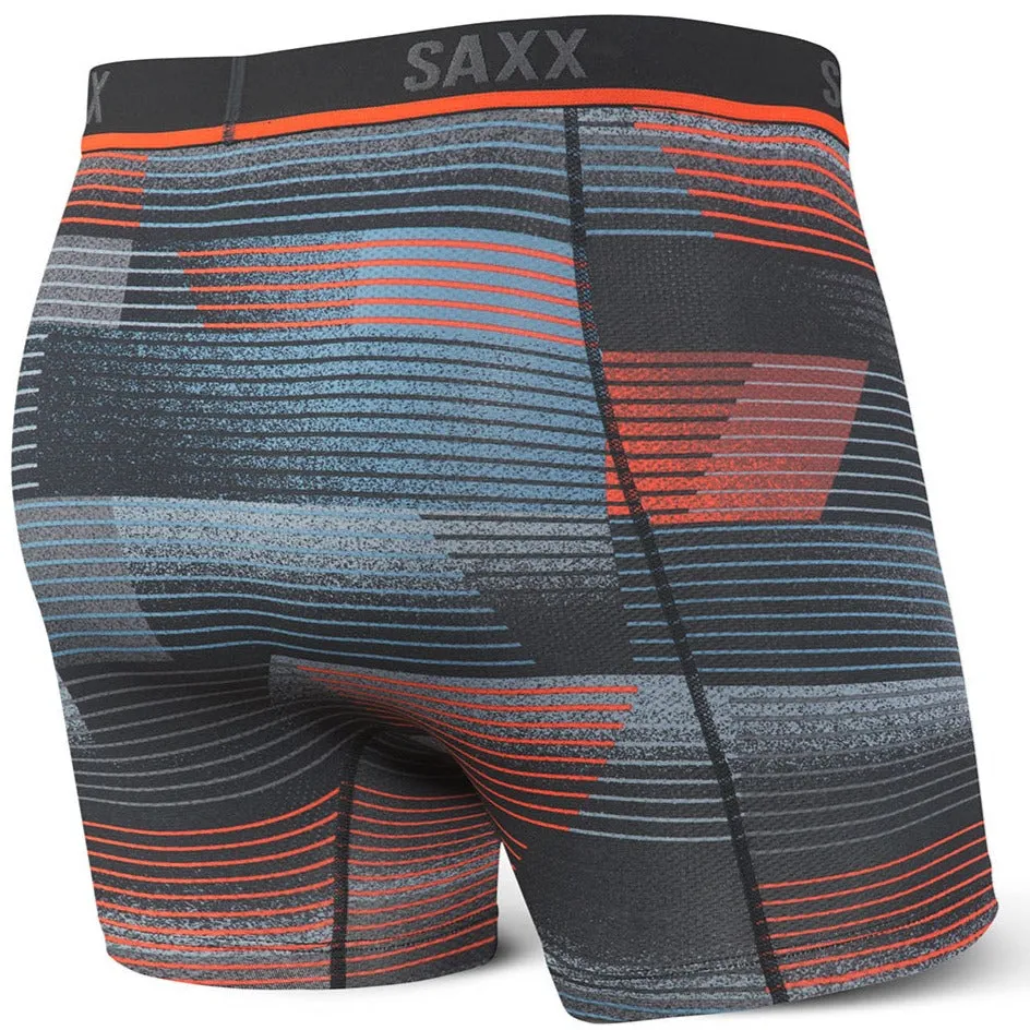 SAXX Kinetic HD Boxer Brief Black Sonic Stripe