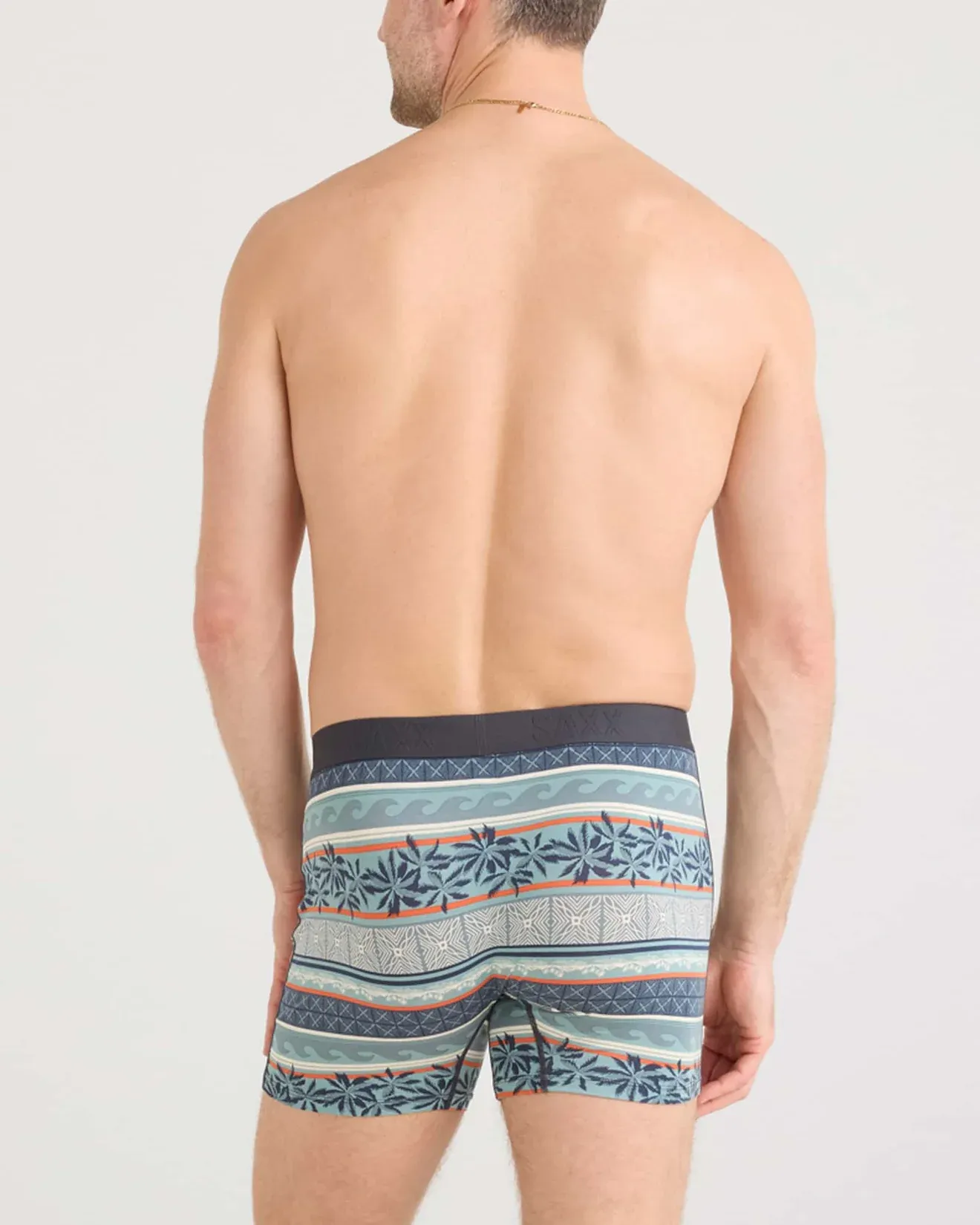 Saxx Ultra Super Soft Underwear - Beach Shack Stripe-Teal