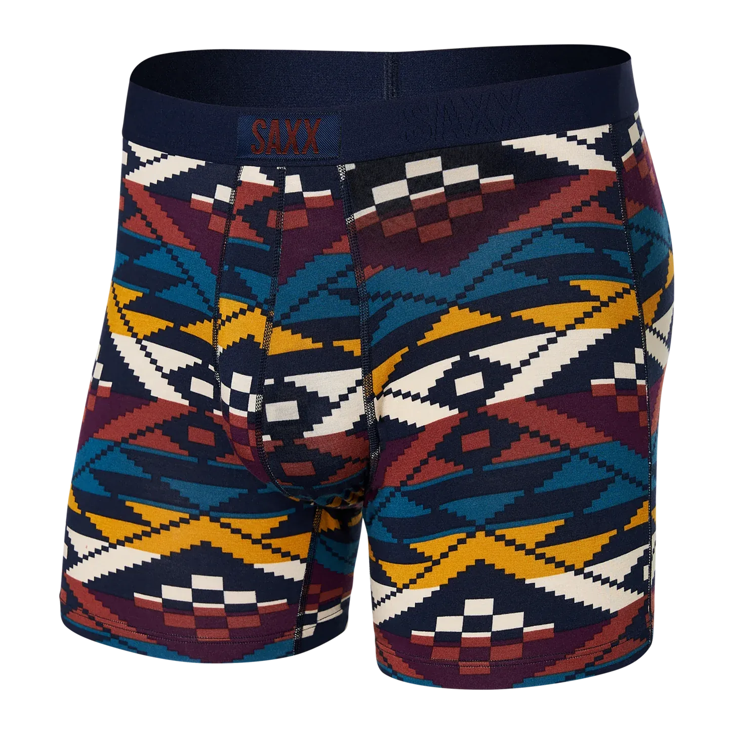 Saxx Vibe Underwear - Asher Geo- Ocean Multi