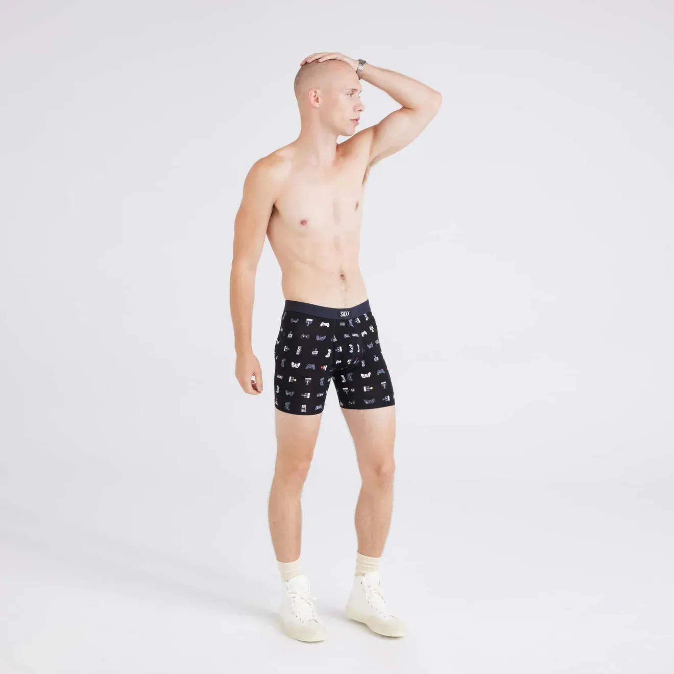Saxx Vibe XTRA Underwear -  Gamer - Black