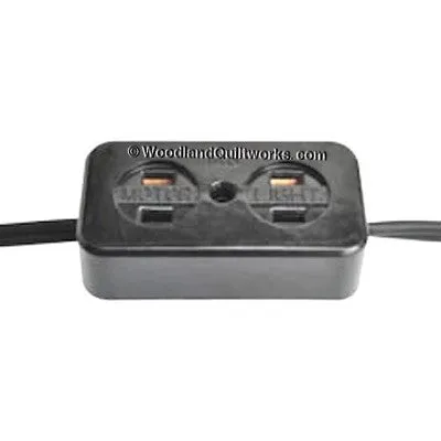 Sewing Machine Power Cord w/ Motor and Light Block - Portable Flatbeds