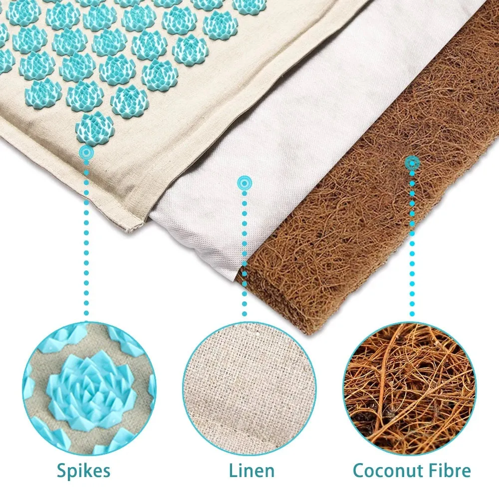 SG | Acupressure Mat, Bag and Pillow Set | Green