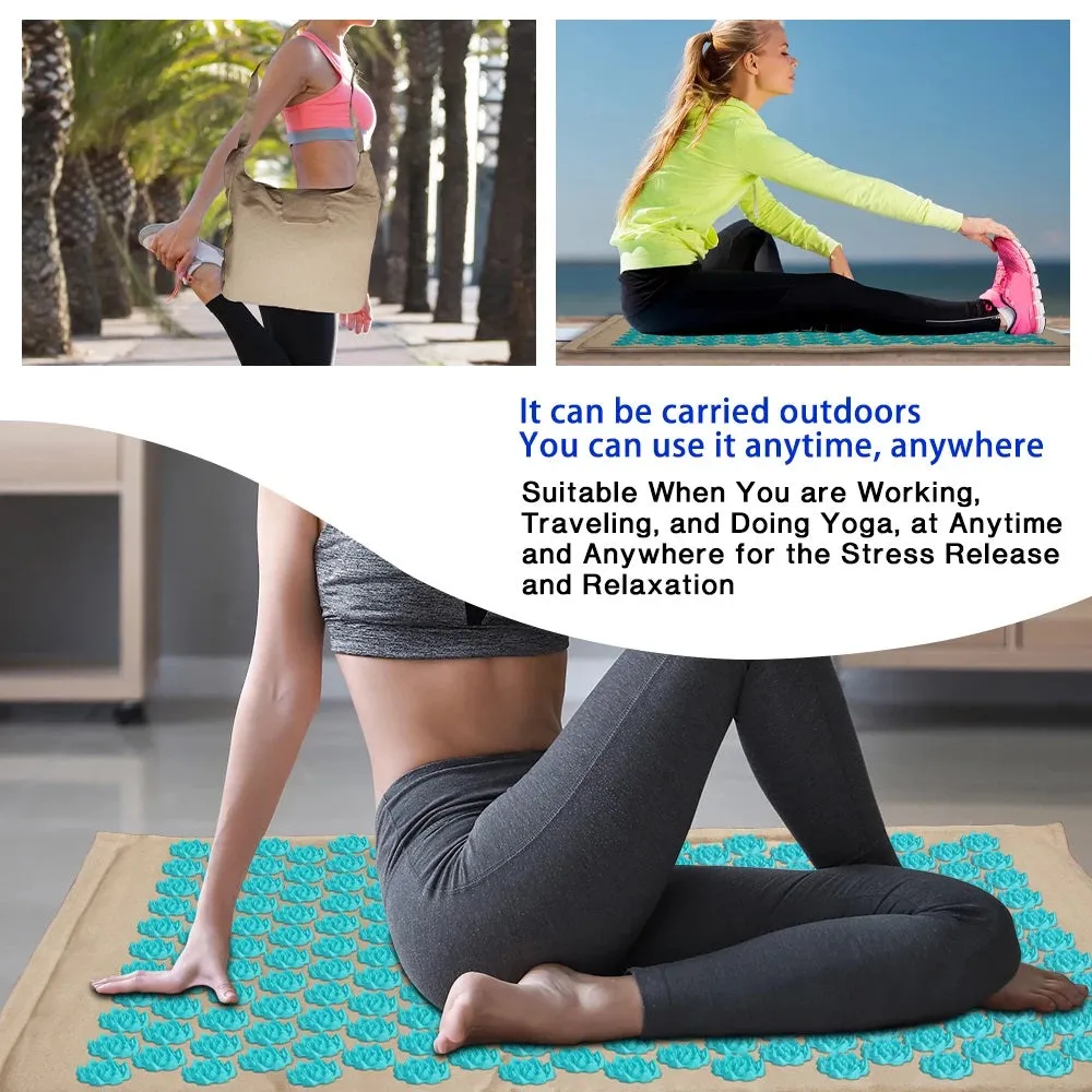 SG | Acupressure Mat, Bag and Pillow Set | Green