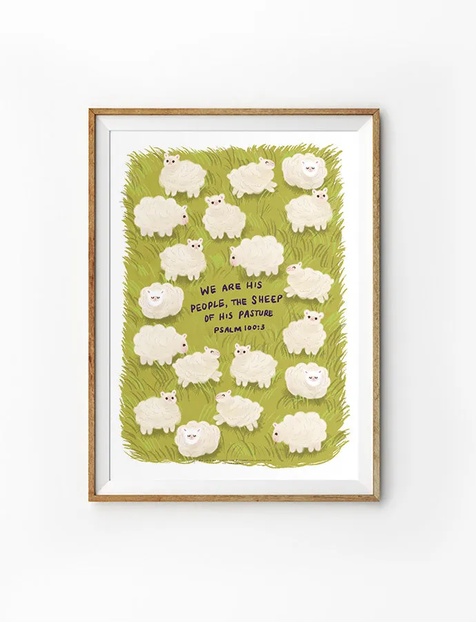 Sheep of His Pasture {Poster}