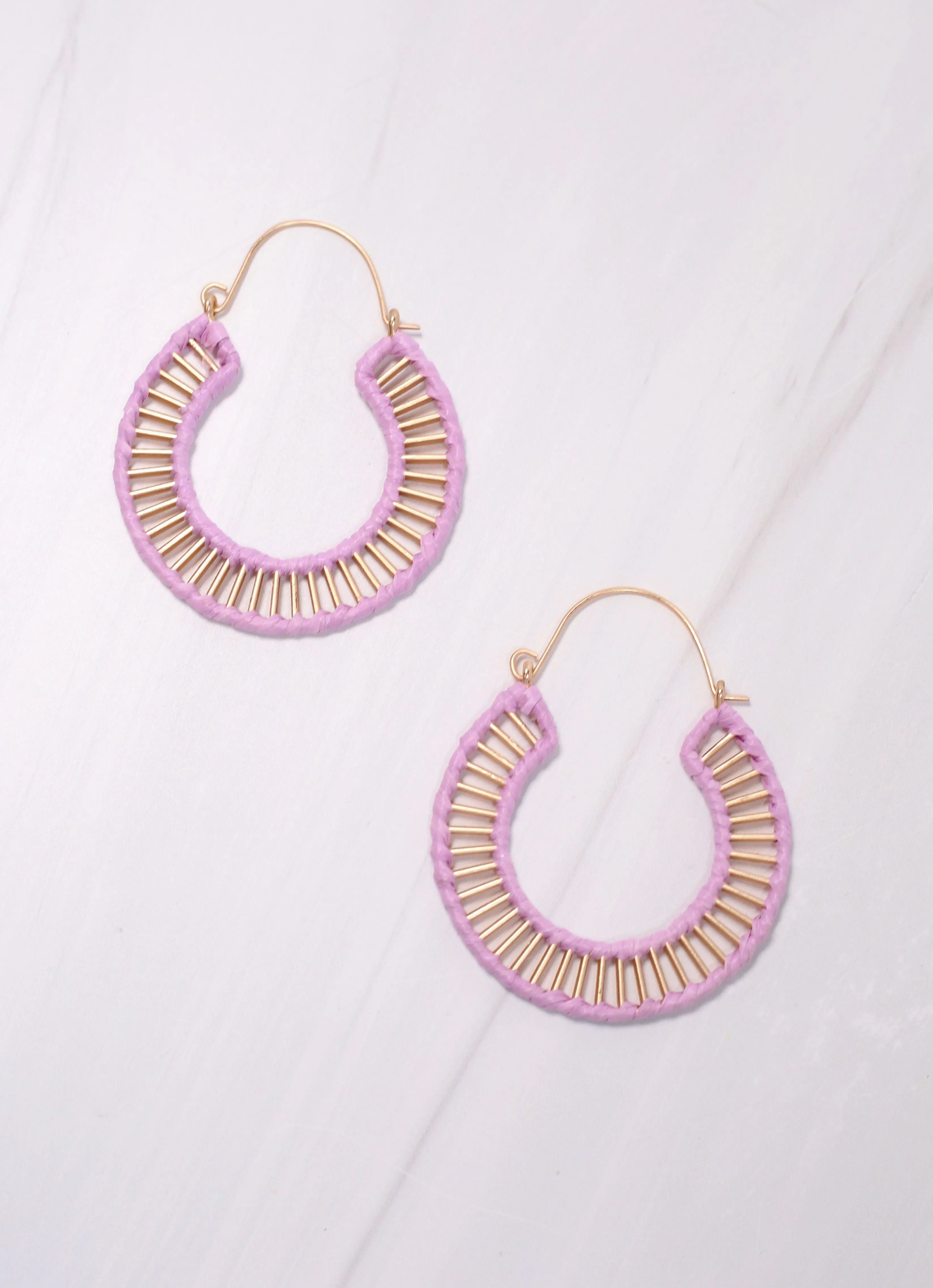 Shelburne Cutout Hoop Earring LAVENDER