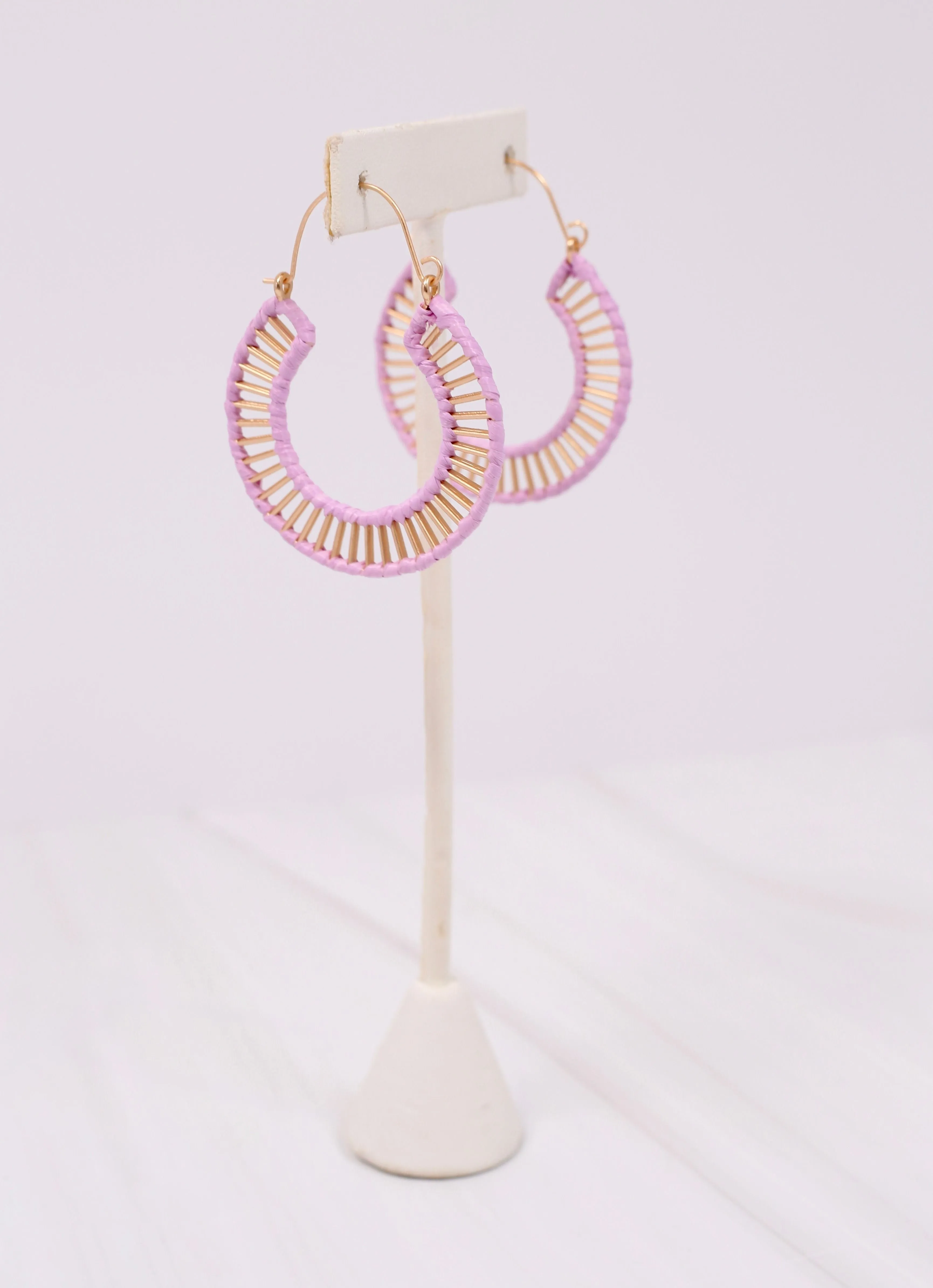Shelburne Cutout Hoop Earring LAVENDER