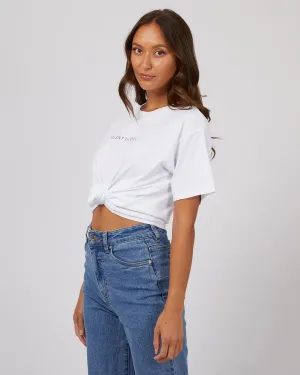 SILENT THEORY LOGO TEE WHITE