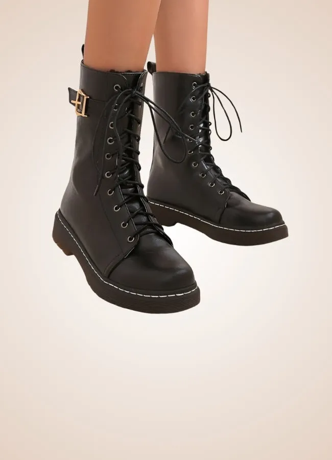 Single Buckle Steampunk Boots