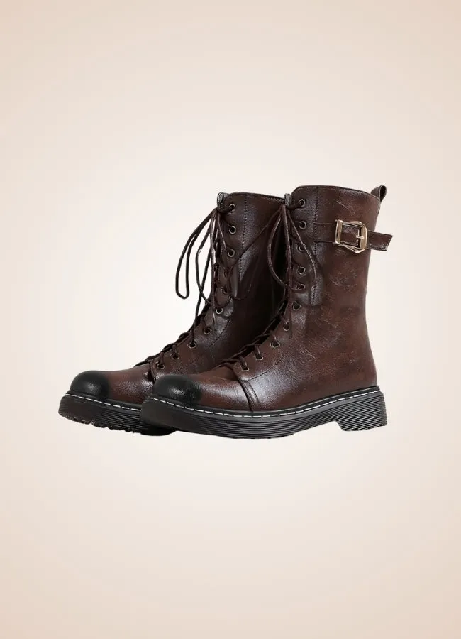 Single Buckle Steampunk Boots