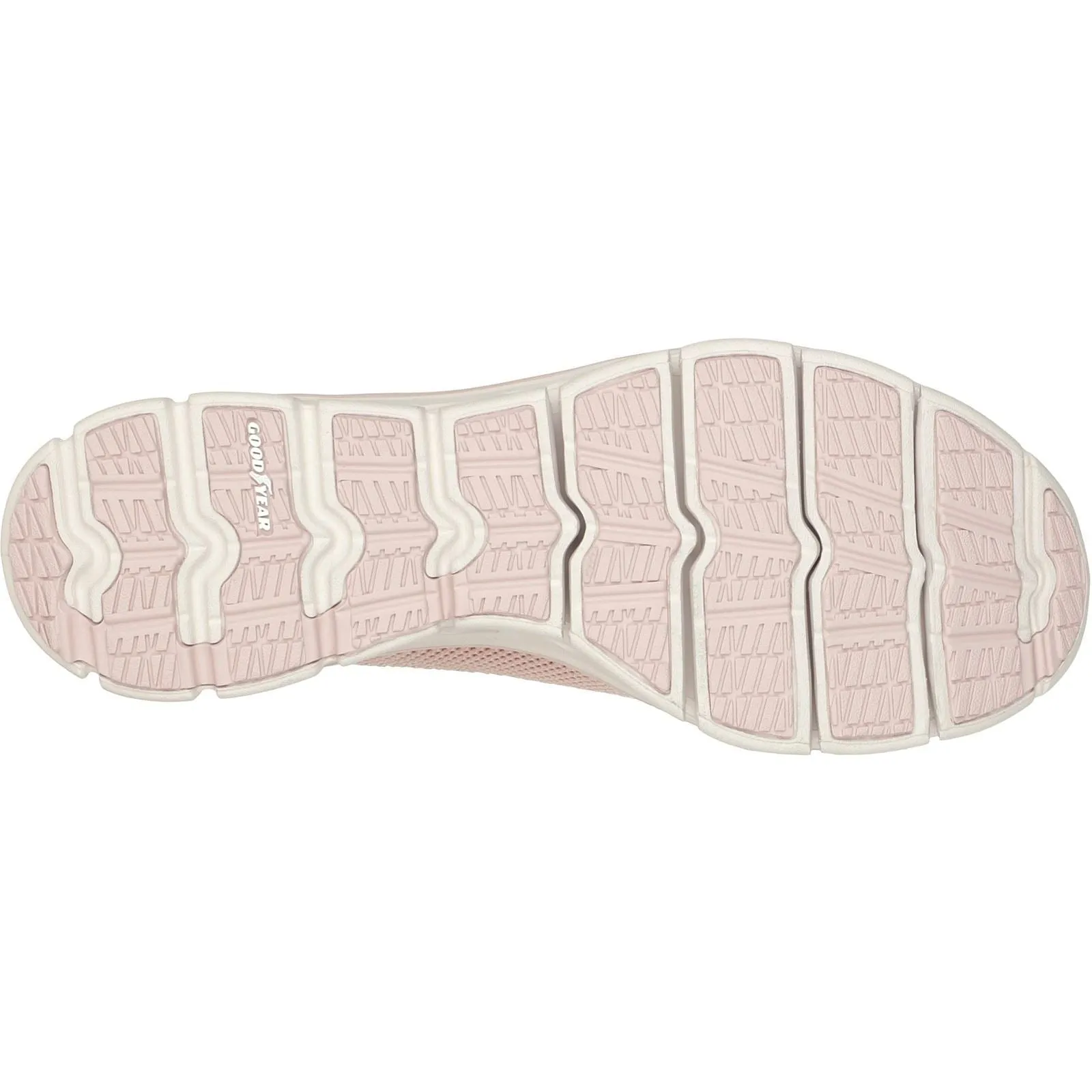Skechers 104307 Glide Step Flex Good Dream Sneakers für Damen in weiter Passform - Hellrosa