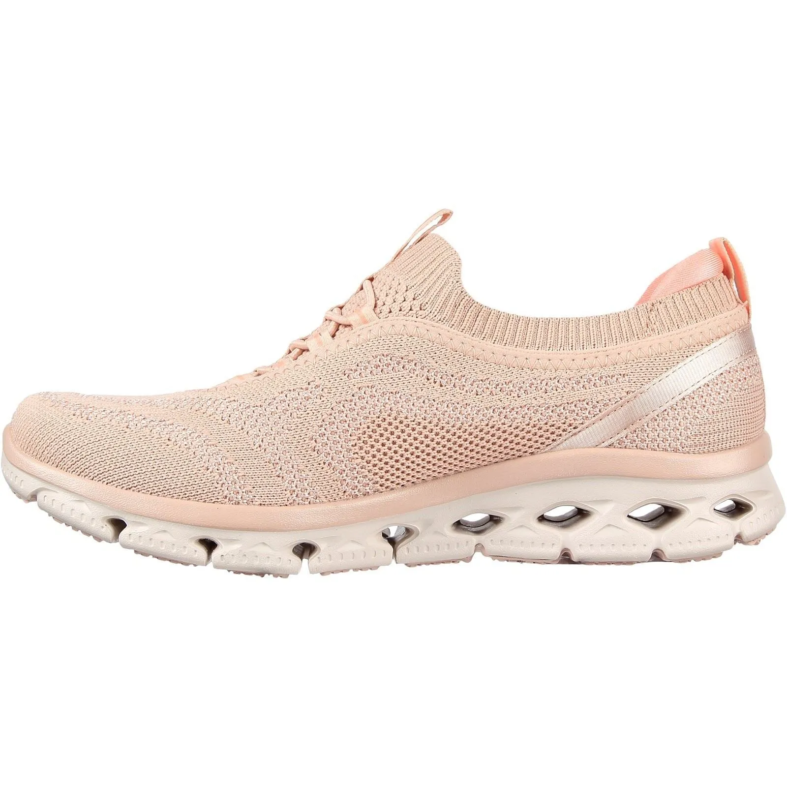 Skechers 104307 Glide Step Flex Good Dream Sneakers für Damen in weiter Passform - Hellrosa