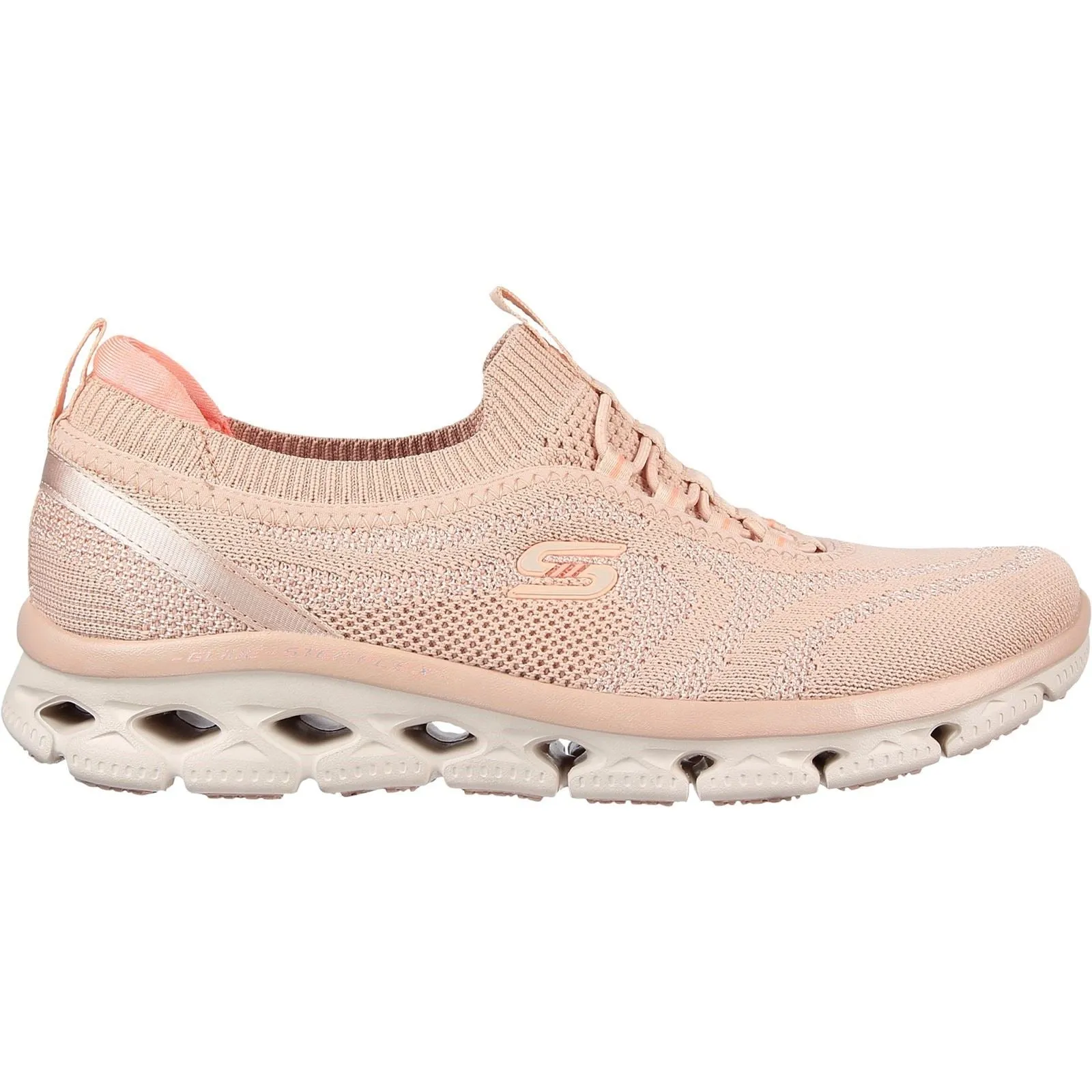 Skechers 104307 Glide Step Flex Good Dream Sneakers für Damen in weiter Passform - Hellrosa