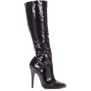 SS-511-TIN Knee Boot  | Black  Patent