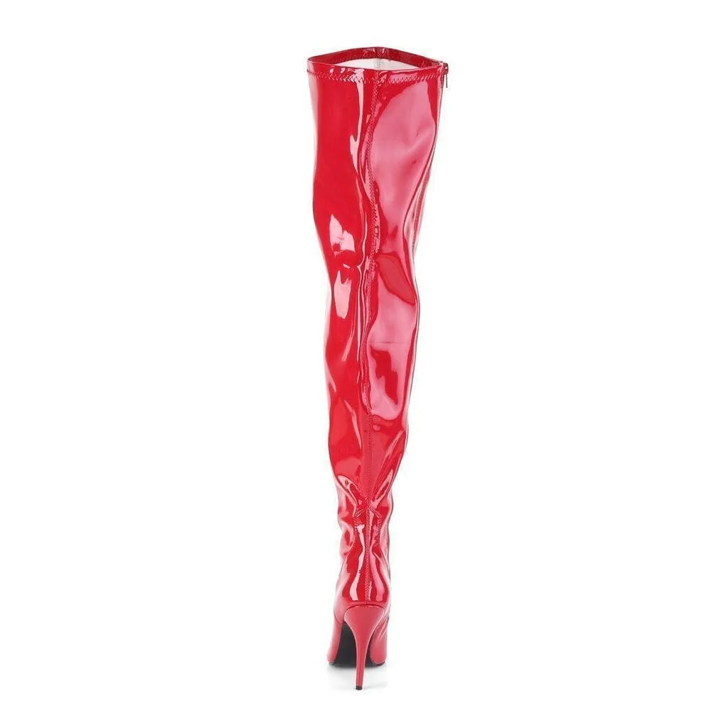 SS-SEDUCE-3000WC Wide Calf Boot | Red Patent
